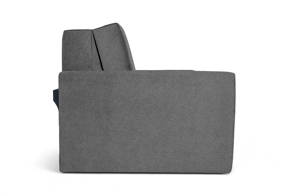 Rozkladacia pohovka Jolka 120 – sivá pletenina Flash 17 Pohovka Amerika Jolka 120 rozkladana - šedá plecionka Flash 17 