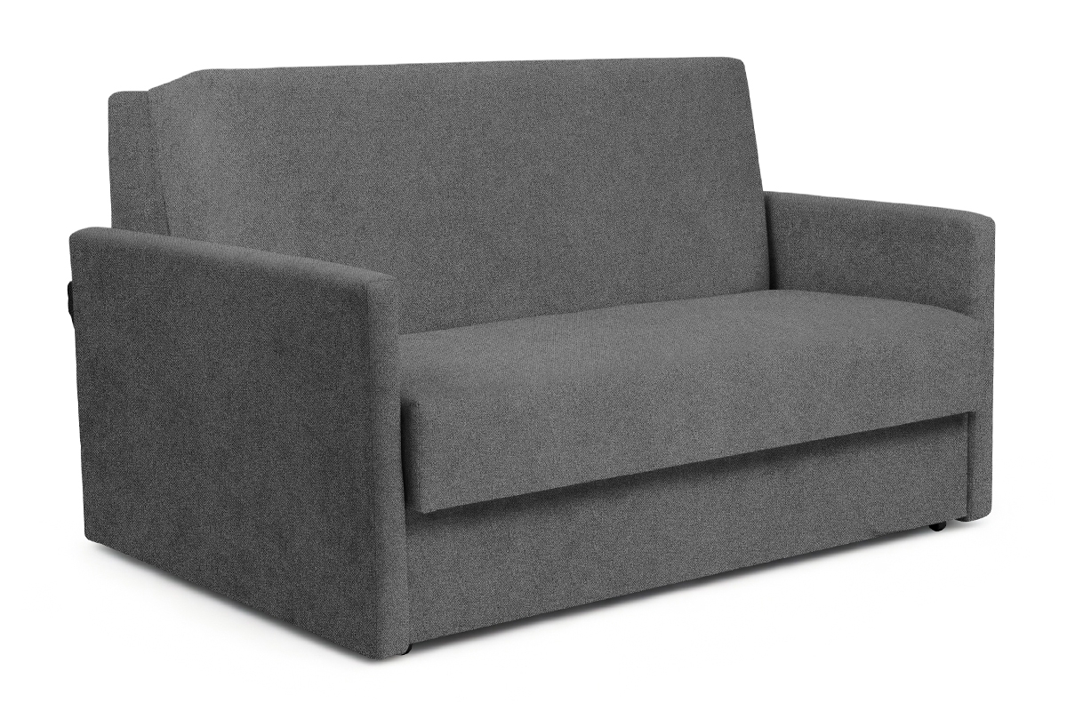 Rozkladacia pohovka Jolka 140 – sivá pletenina Flash 17 Pohovka Amerika Jolka 140 rozkladana - šedá plecionka Flash 17 