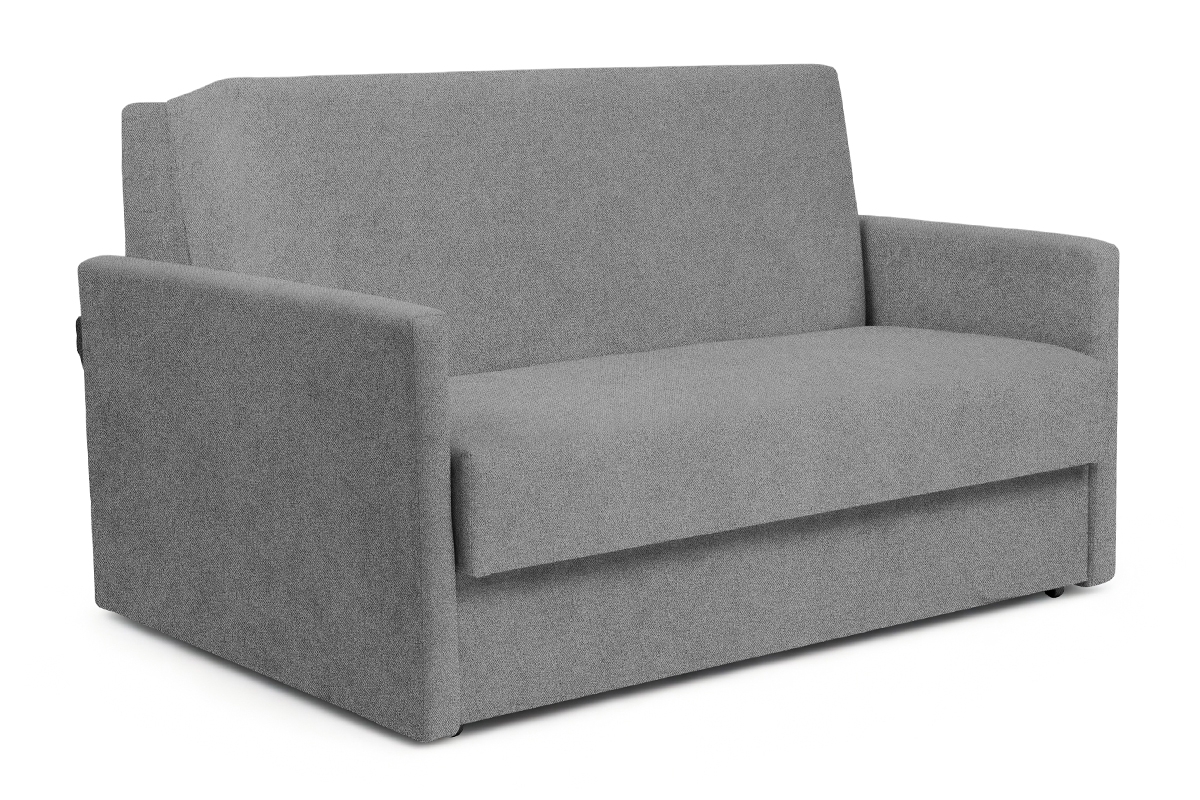 Rozkladacia pohovka Jolka 140 – sivá pletenina Porto 34 Pohovka Amerika Jolka 140 rozkladana - šedá plecionka Porto 34 