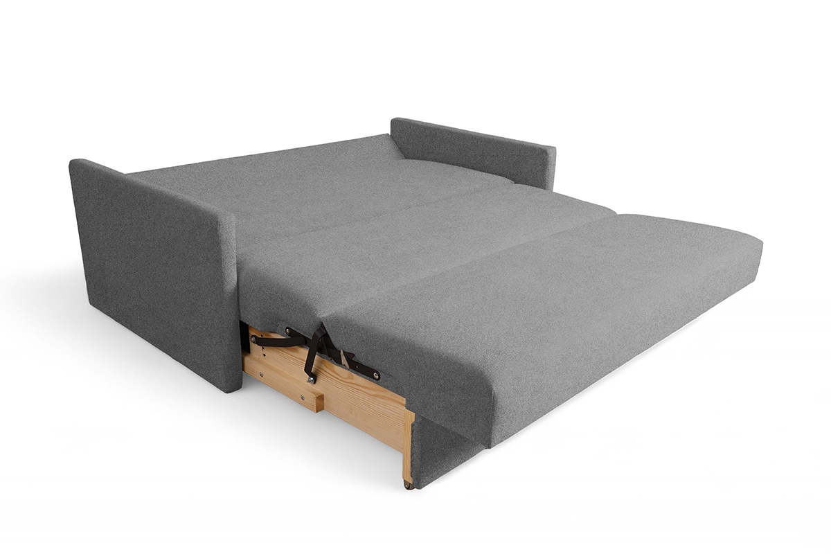 Rozkladacia pohovka Jolka 155 – sivá pletenina Porto 34 Pohovka Amerika Jolka 155 rozkladana - šedá plecionka Porto 34 