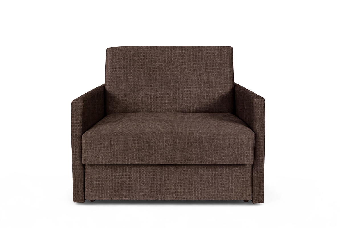 Rozkladacia pohovka Jolka 85 – hnedá pletenina Sunrise 33 Pohovka Amerika Jolka 85 rozkladana - Hnedá plecionka Sunrise 33