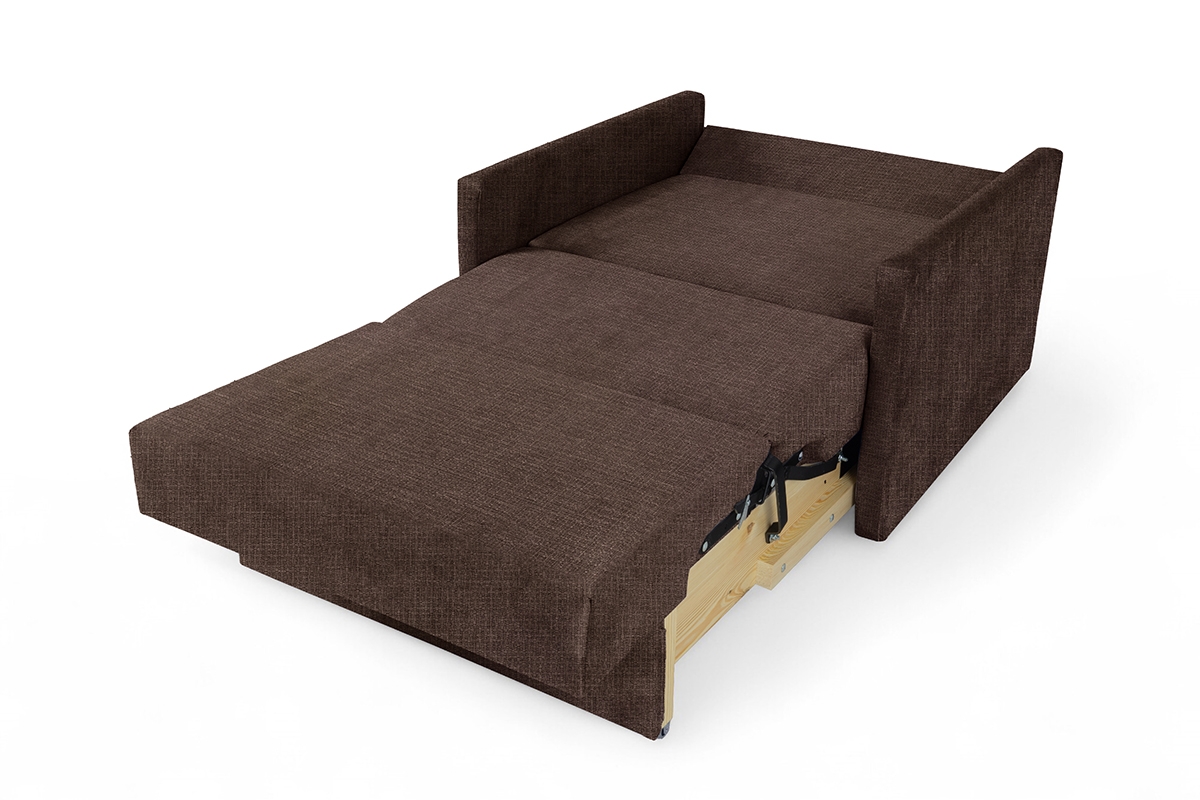 Rozkladacia pohovka Jolka 85 – hnedá pletenina Sunrise 33 Pohovka Amerika Jolka 85 rozkladana - Hnedá plecionka Sunrise 33