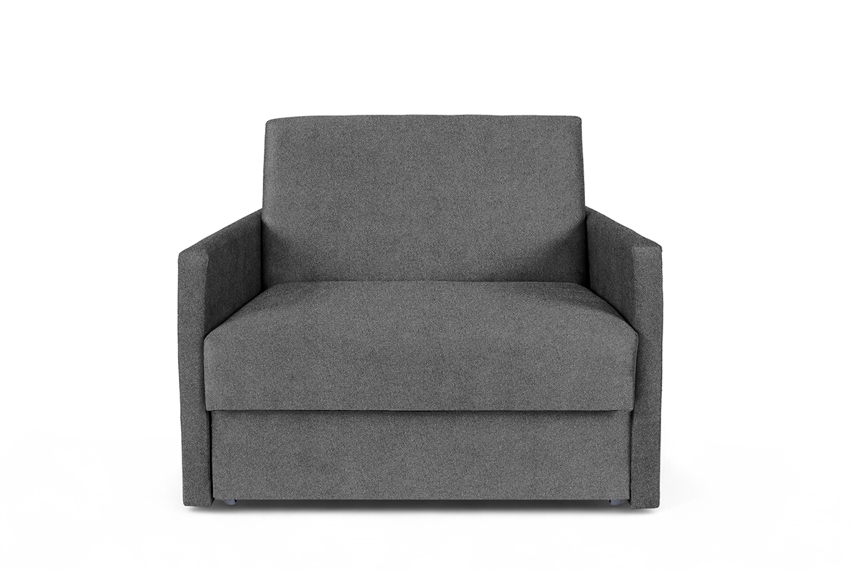 Rozkládací pohovka Jolka 85 cm - šedá Flash 17 Pohovka Amerykanka Jolka 85 rozkladana - šedá plecionka Flash 17