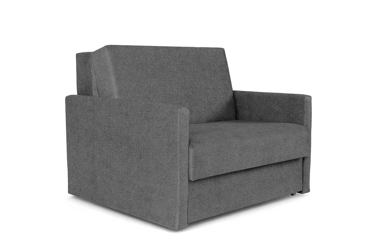 Rozkládací pohovka Jolka 85 cm - šedá Flash 17 Pohovka Amerykanka Jolka 85 rozkladana - šedá plecionka Flash 17