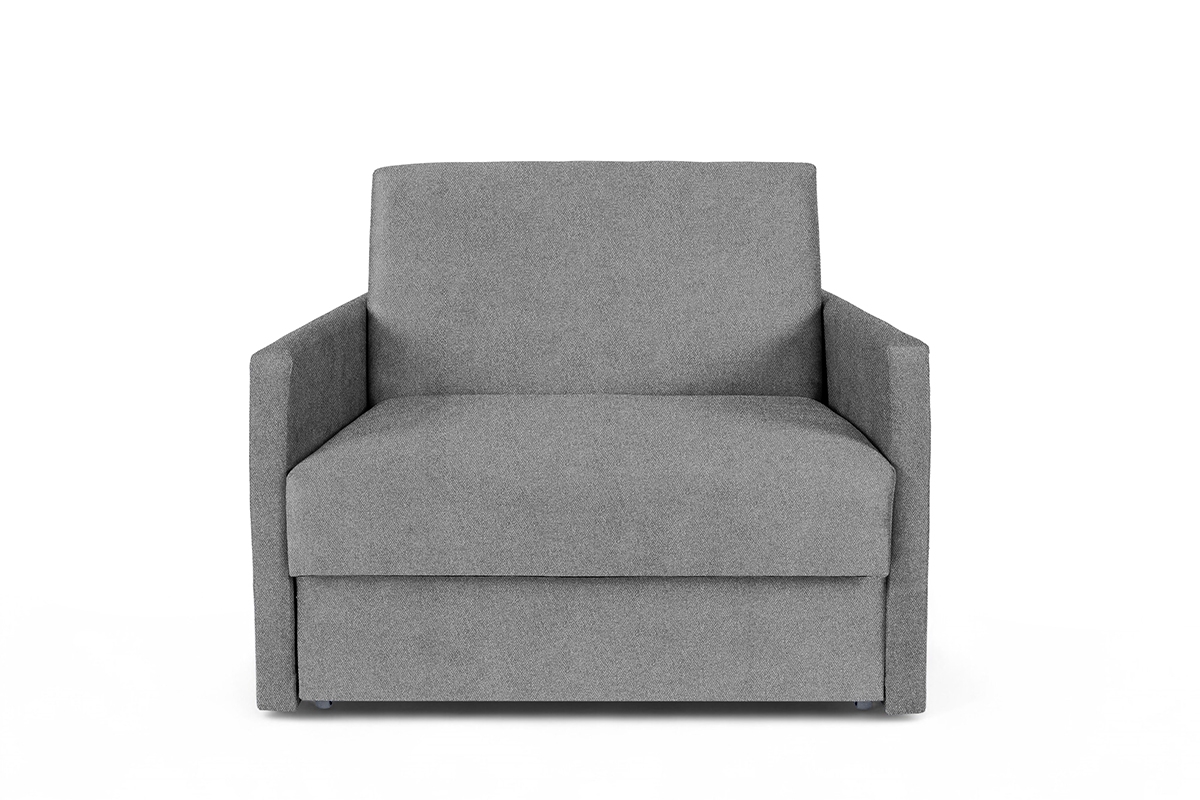 Rozkladacia pohovka Jolka 85 – sivá pletenina Porto 34 Pohovka Amerika Jolka 85 rozkladana - šedá plecionka Porto 34