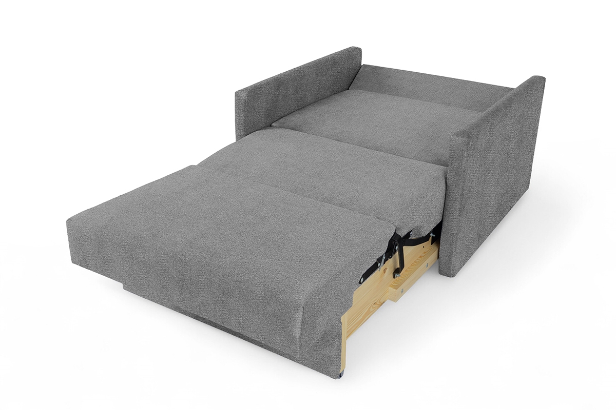 Rozkladacia pohovka Jolka 85 – sivá pletenina Porto 34 Pohovka Amerika Jolka 85 rozkladana - šedá plecionka Porto 34