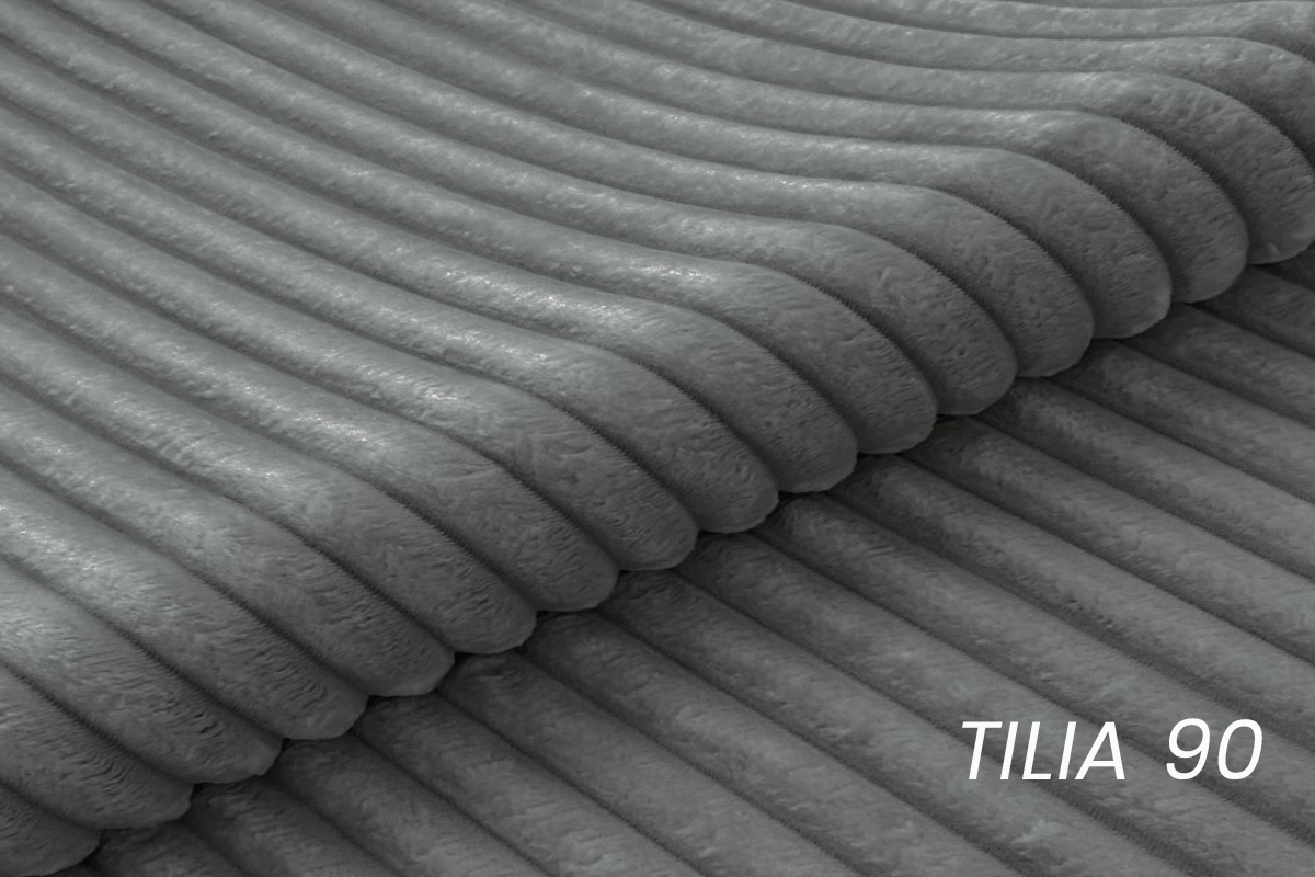 Pohovka Cubero do obývacího pokoje - šedý plyš Tilia 90 Pohovka Cubero pro obývacího pokoje - šedá plusz Tilia 90