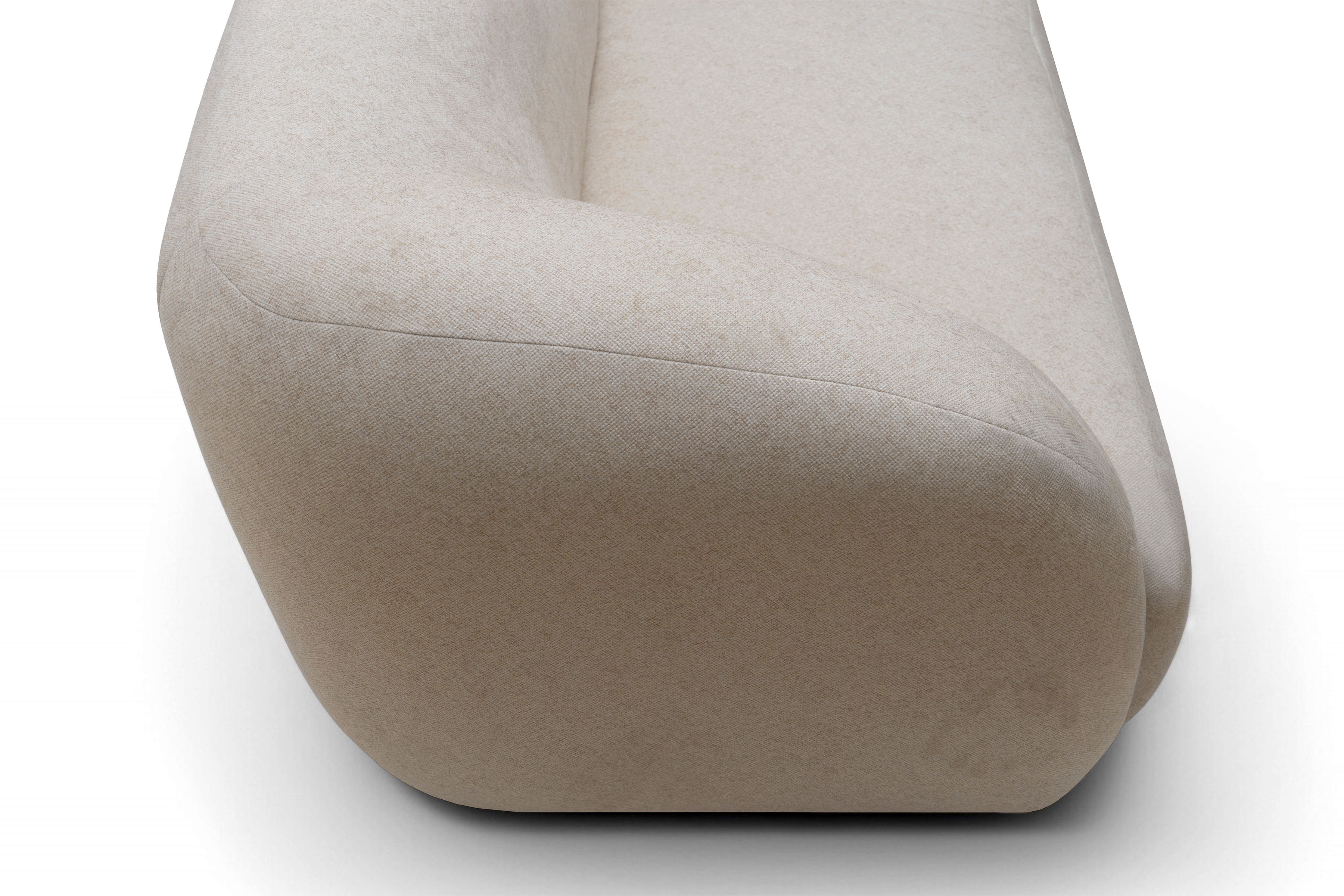 Pohovka Dalin III - béžová pletená látka Ado 1601 Halva Pohovka do obývacej izby Dalin III  - Béžová plecionka Ado 1601 Halva