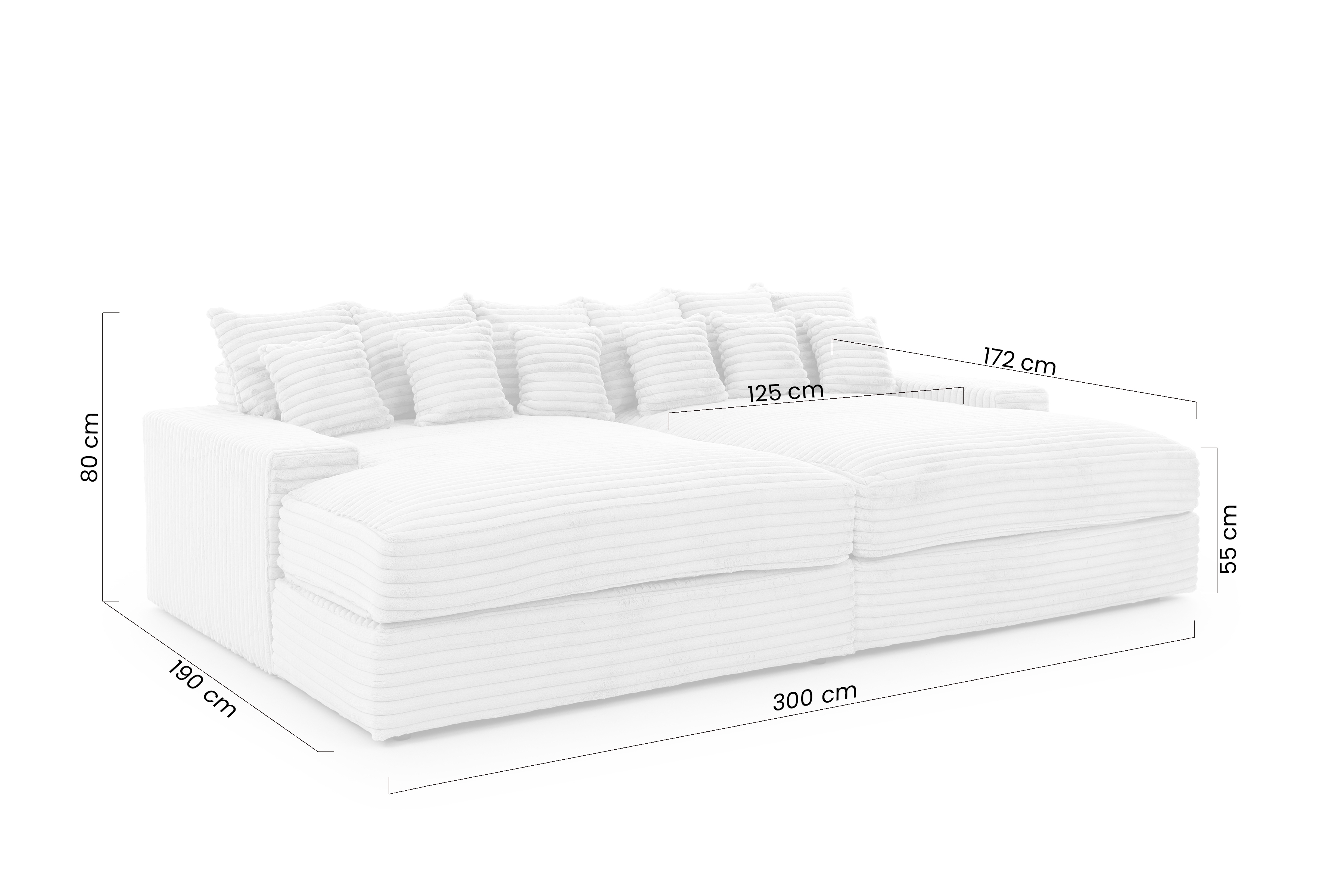 Pohovka Warmi s hlubokým sedákem - béžová Tilia 03 Pohovka pro obývacího pokoje Warmi z glebokim sedadlem - béžová plusz Tilia 03