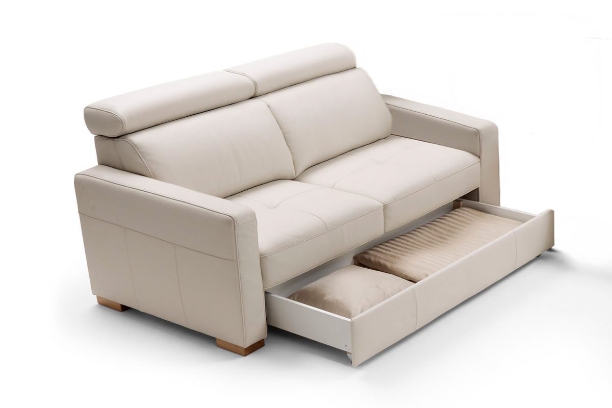 Pohovka Ergo 2,5SK s úložným prostorem na ložní prádlo Pohovka dvoumístná Ergo s úložným prostorem na posciel 