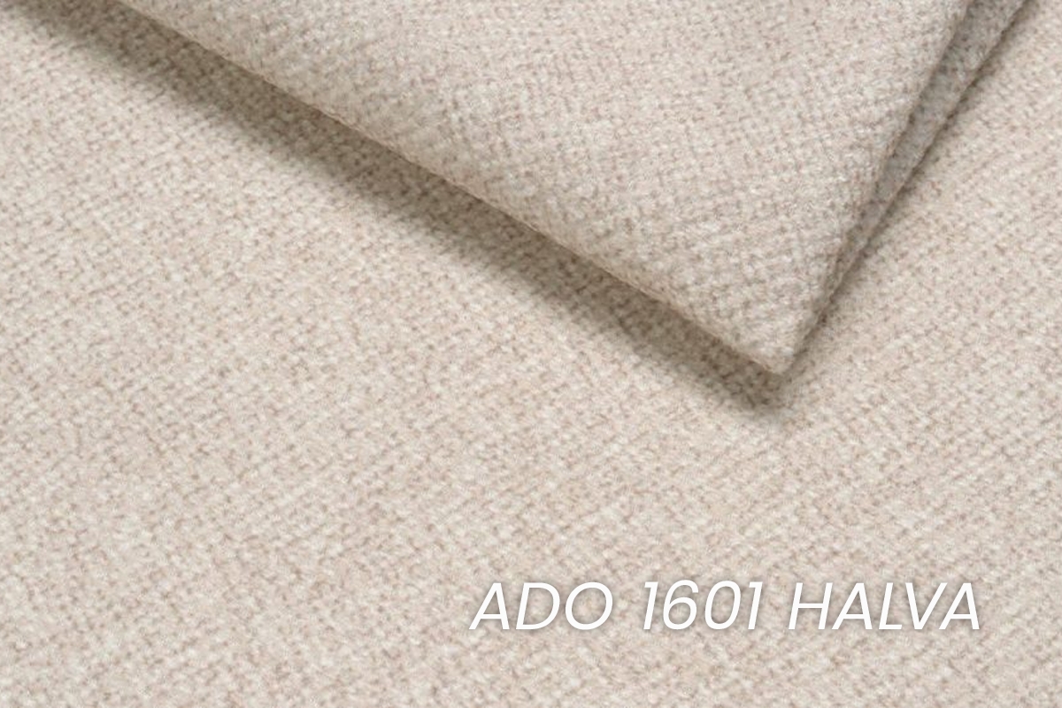 Pohovka Elegantia 160 pro půlpostel - krémová pletenina Ado 1601 Halva Pohovka Elegantia 160 pro polkotapczanu - kremowa plecionka Ado 1601 Halva