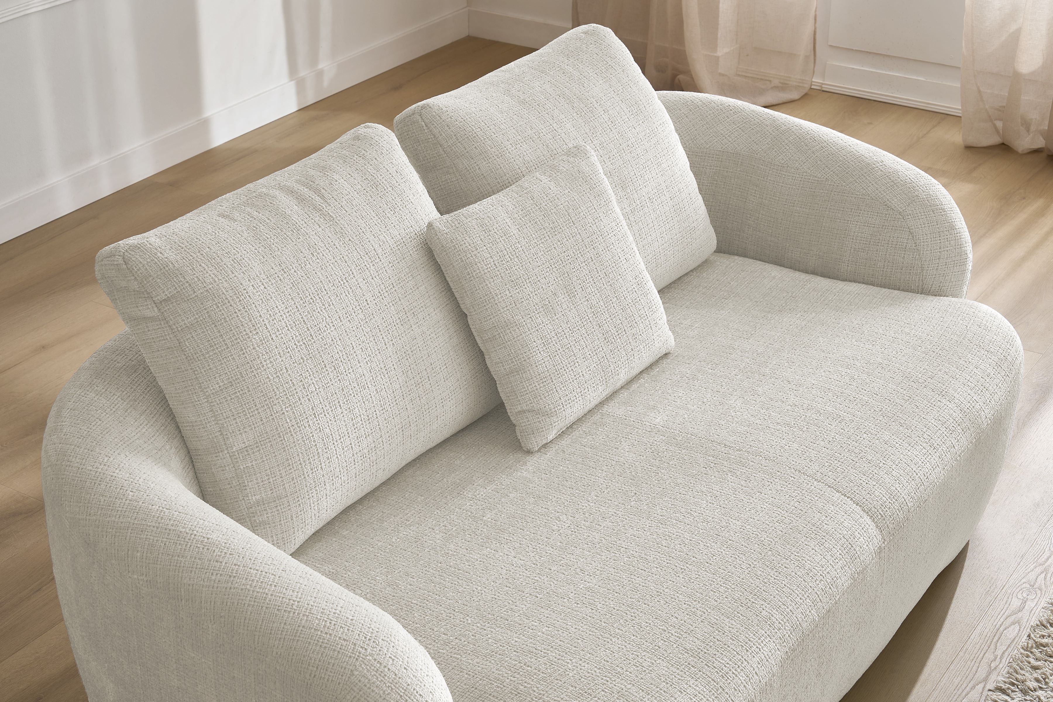 Dvojsedačka Finezal - béžový šenil Cremona 02 Pohovka Finezal dvoumístná - Cremona 02