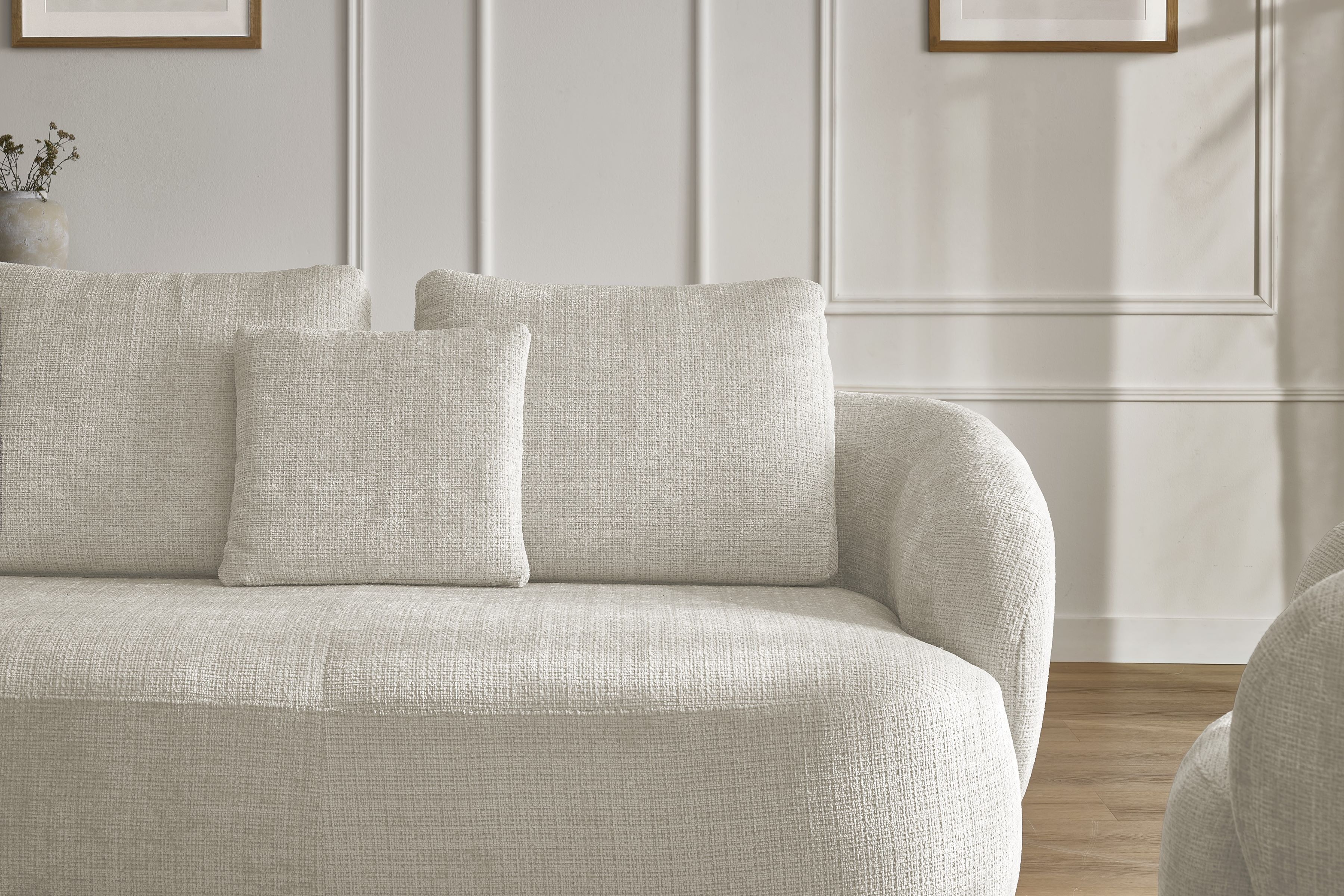 Dvojsedačka Finezal - béžový šenil Cremona 02 Pohovka Finezal dvoumístná - Cremona 02