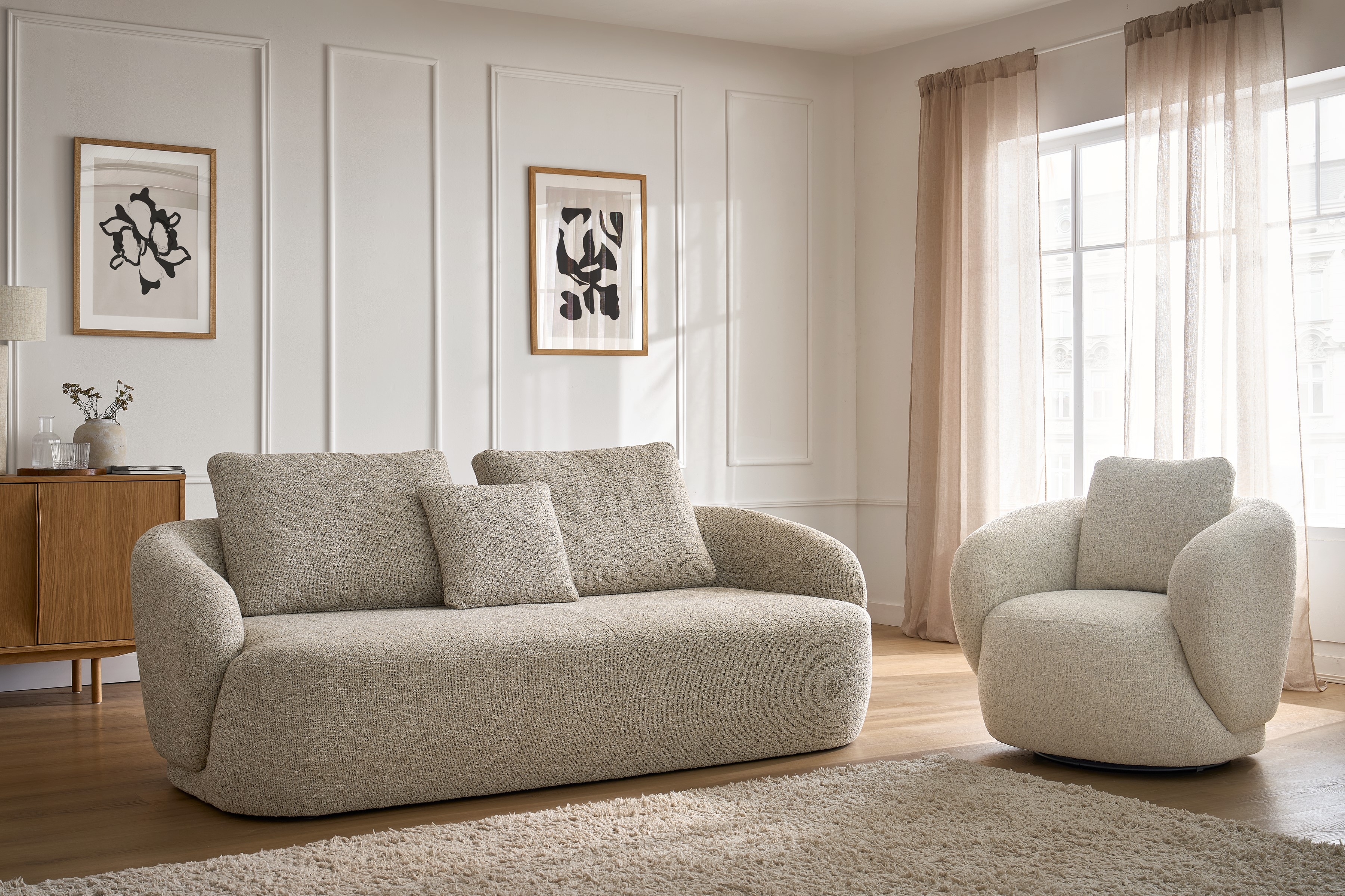 Trojmiestna pohovka Finezal Pohovka Finezal trojmiestna