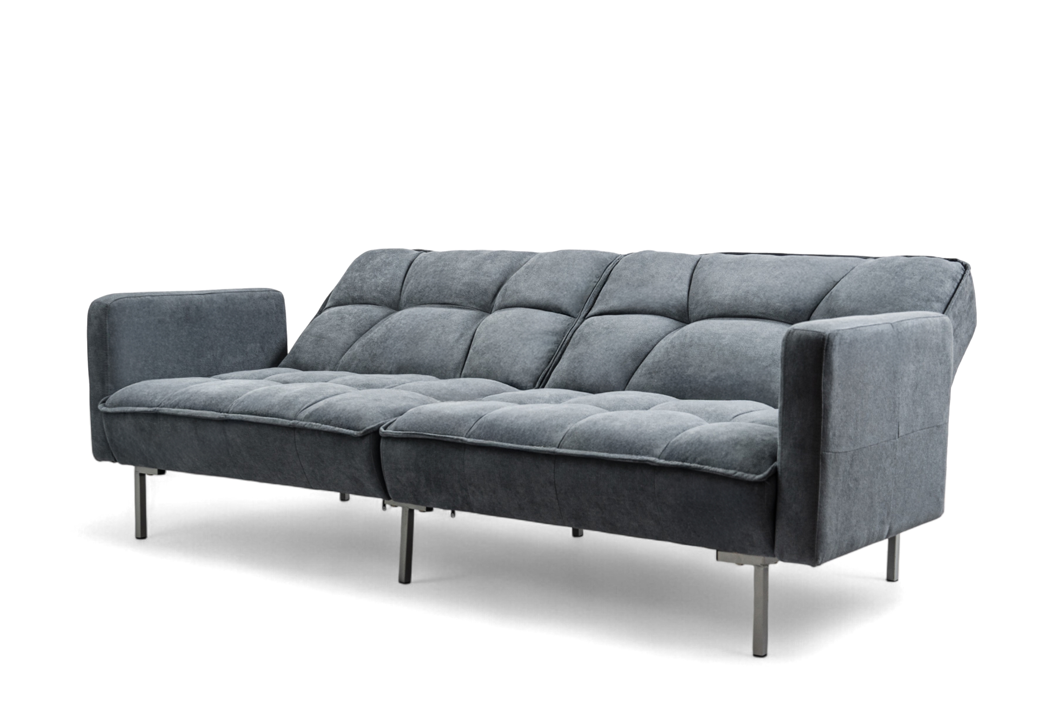 Trojmístná rozkládací pohovka Kitalio - popelavá Pohovka Kitalio rozkládací - popelavá