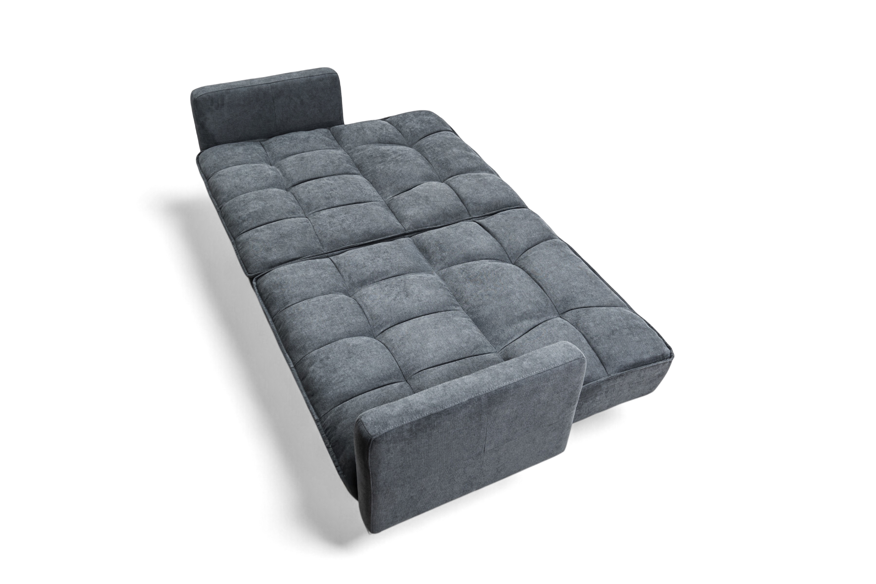 Trojmístná rozkládací pohovka Kitalio - popelavá Pohovka Kitalio rozkládací - popelavá