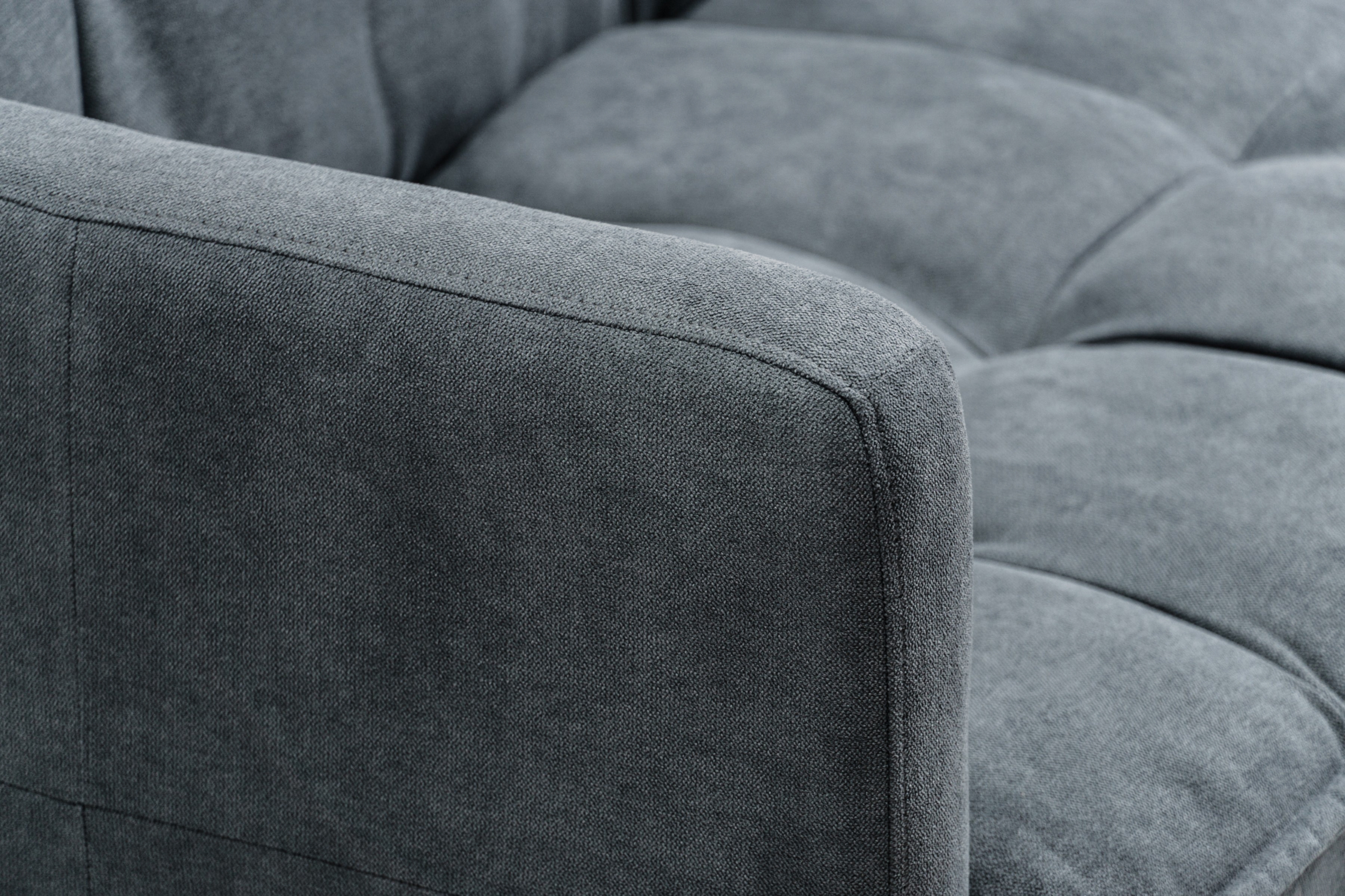 Trojmístná rozkládací pohovka Kitalio - popelavá Pohovka Kitalio rozkládací - popelavá