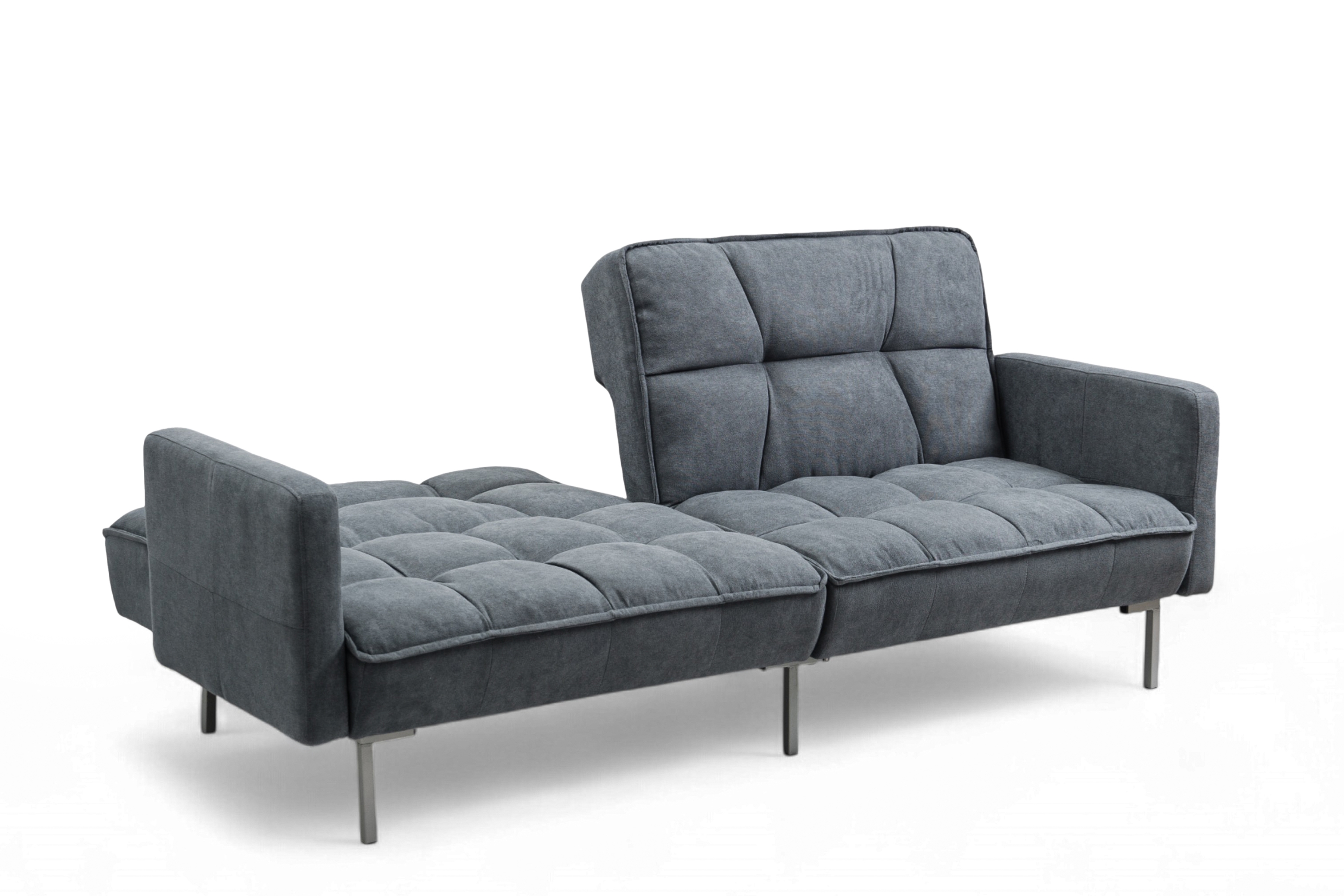 Trojmístná rozkládací pohovka Kitalio - popelavá Pohovka Kitalio rozkládací - popelavá