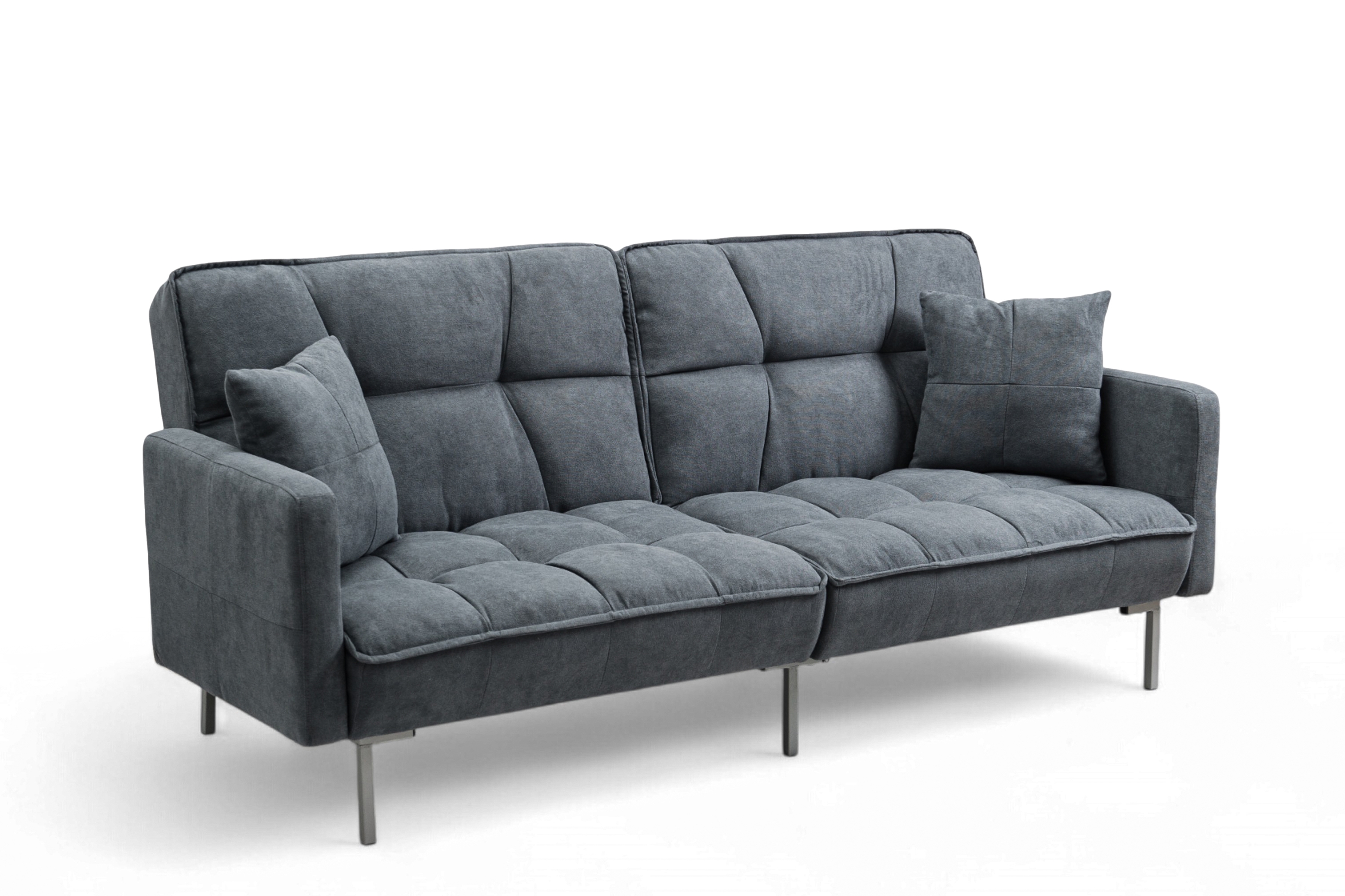 Trojmístná rozkládací pohovka Kitalio - popelavá Pohovka Kitalio rozkládací - popelavá