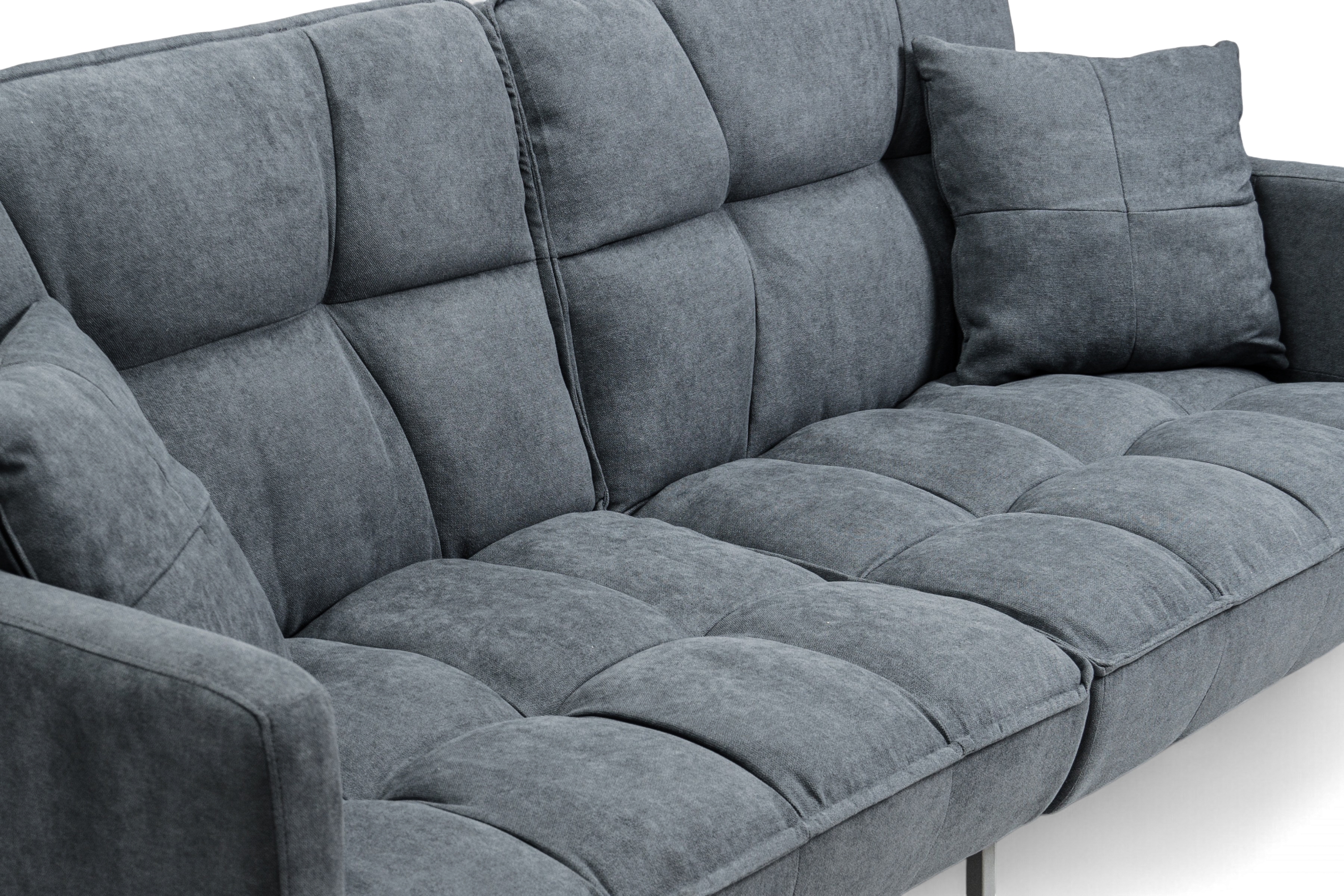 Trojmístná rozkládací pohovka Kitalio - popelavá Pohovka Kitalio rozkládací - popelavá