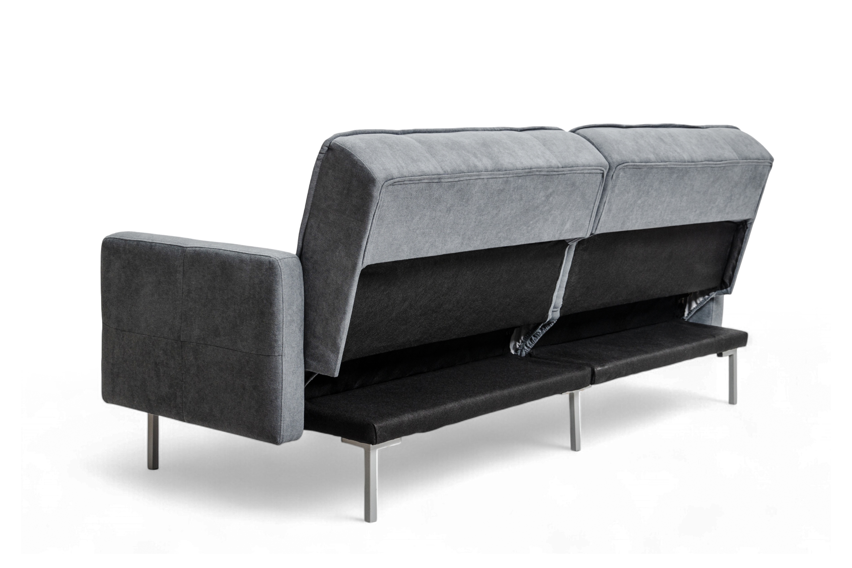 Trojmístná rozkládací pohovka Kitalio - popelavá Pohovka Kitalio rozkládací - popelavá