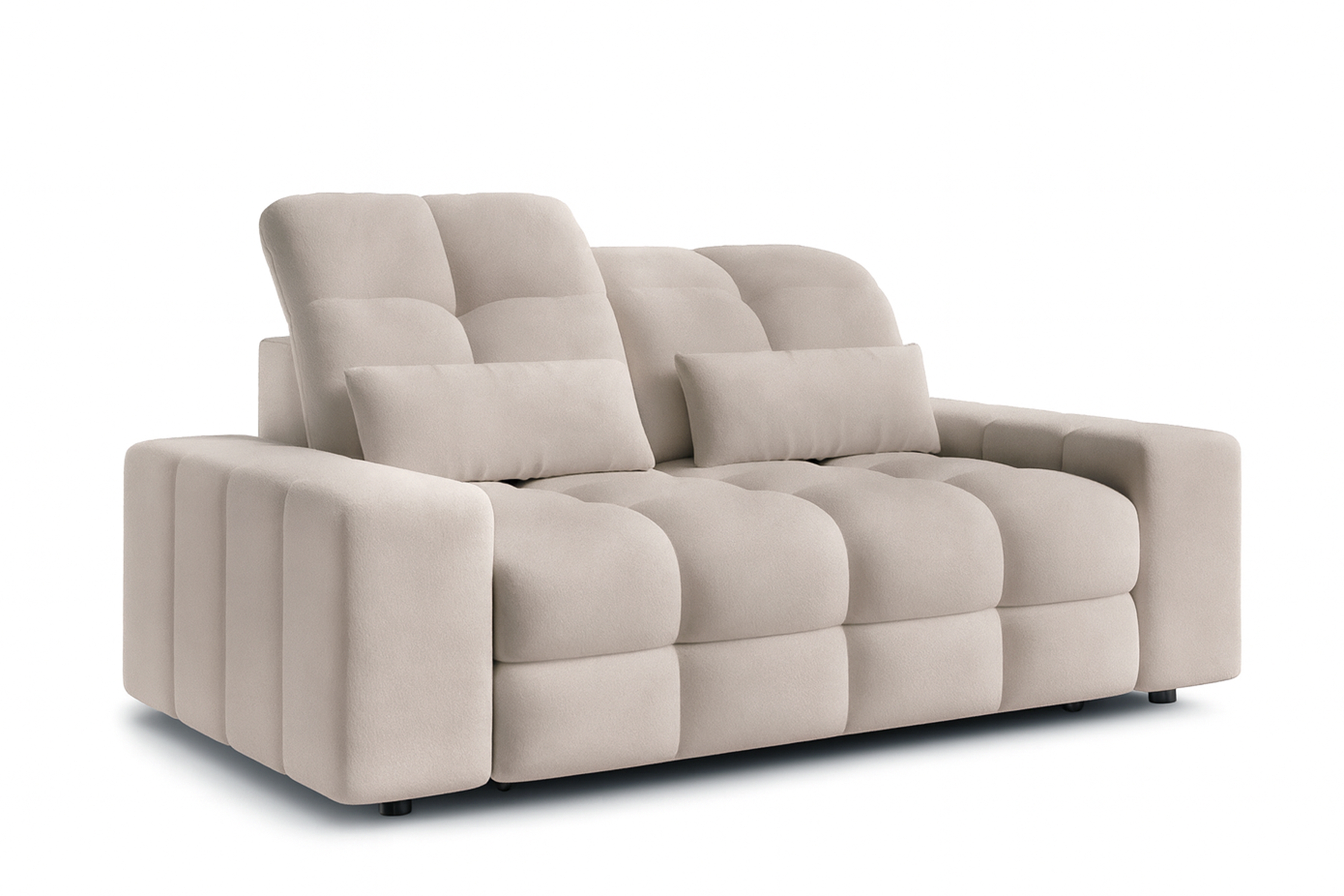 Elektrická dvoumístná pohovka Magnelio II - béžový samet Donna 6 Pohovka Magnelio II elektrická dvoumístná - béžová samet latwoczyszczacy Donna 6