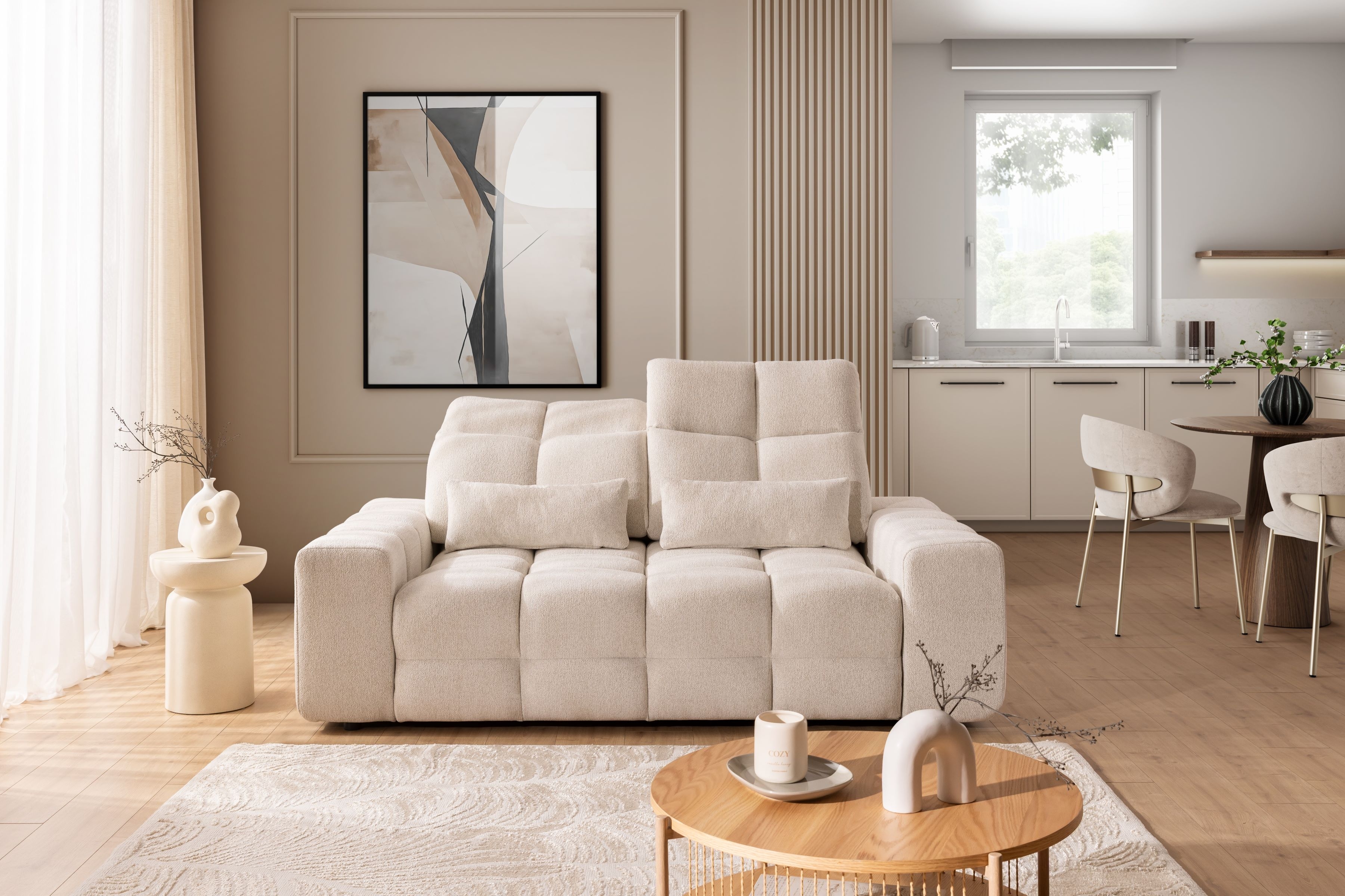 Pohovka Magnelio Prestige II s elektricky výsuvným sedákem Pohovka Magnelio Prestige II z elektricky wysuwanym sedadlem