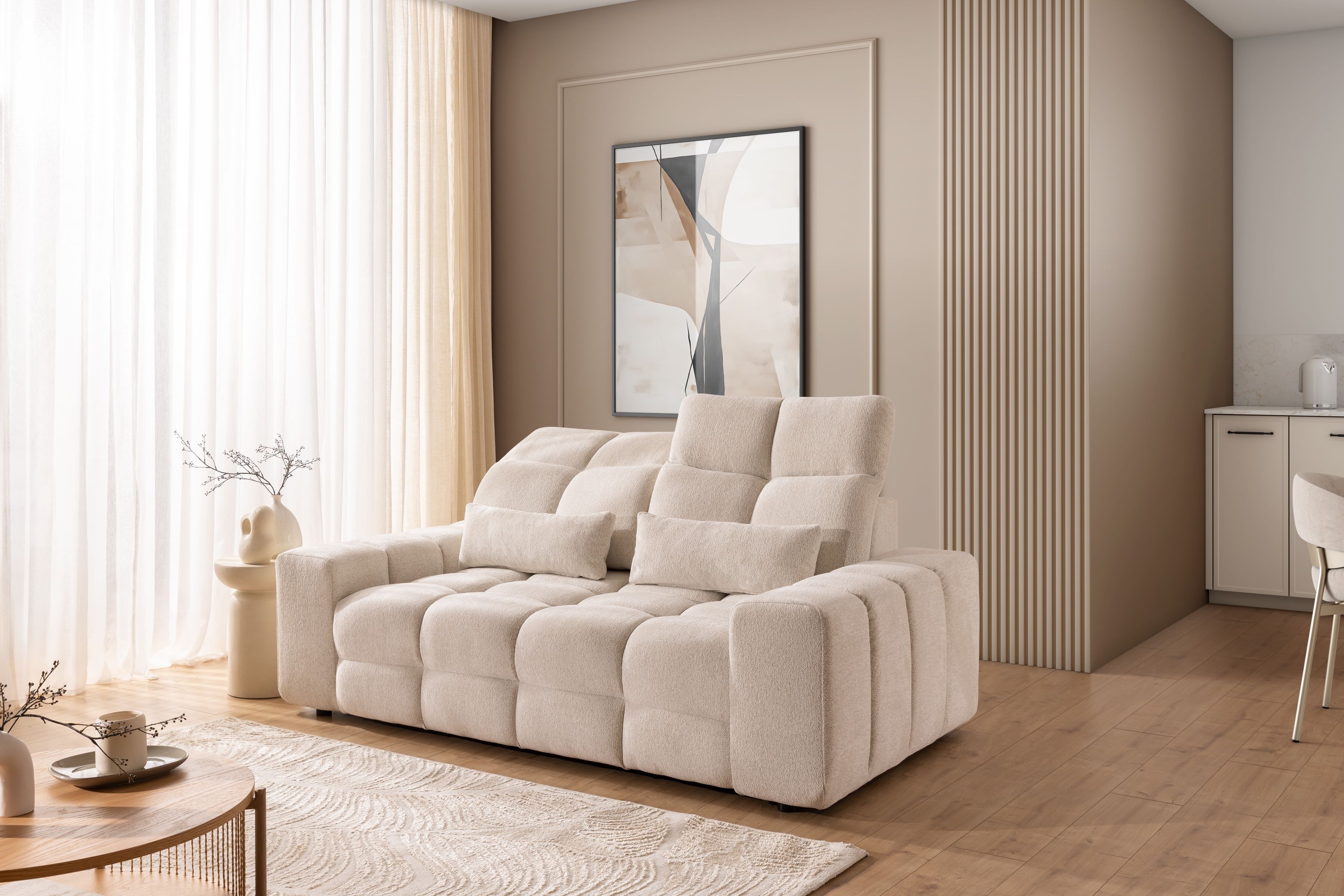 Pohovka Magnelio Prestige II s elektricky výsuvným sedákem Pohovka Magnelio Prestige II z elektricky wysuwanym sedadlem