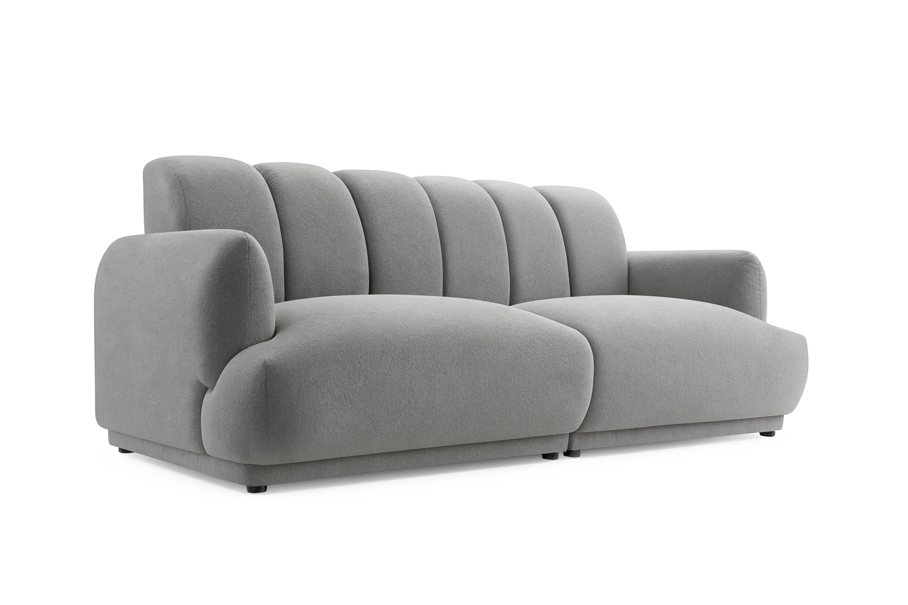 Pohovka Melvo - sivá buklé Gerra 65 Pohovka Melvo do obývacej izby - šedá boucle Gerra 65