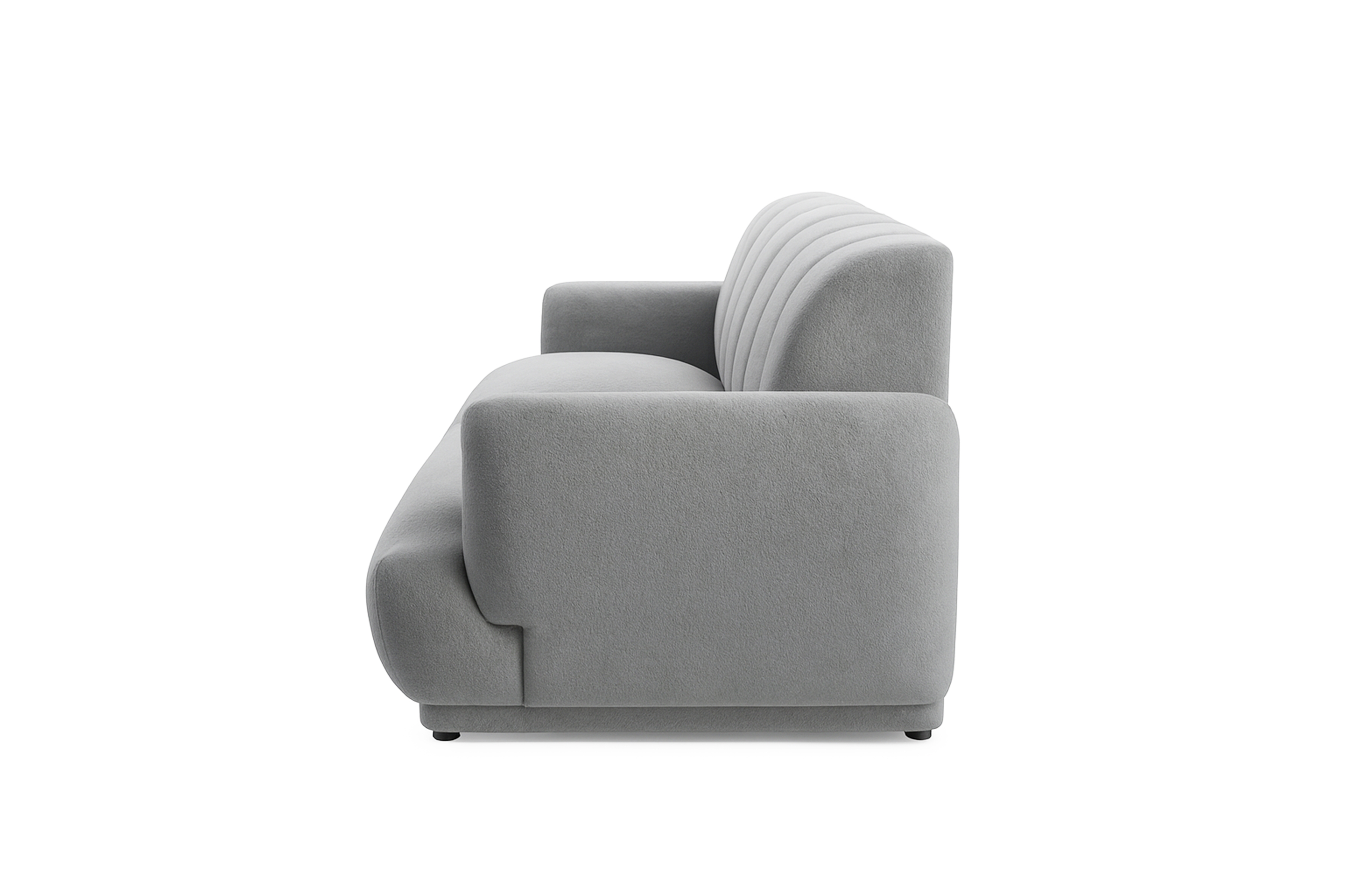 Pohovka Melvo - sivá buklé Gerra 65 Pohovka Melvo do obývacej izby - šedá boucle Gerra 65