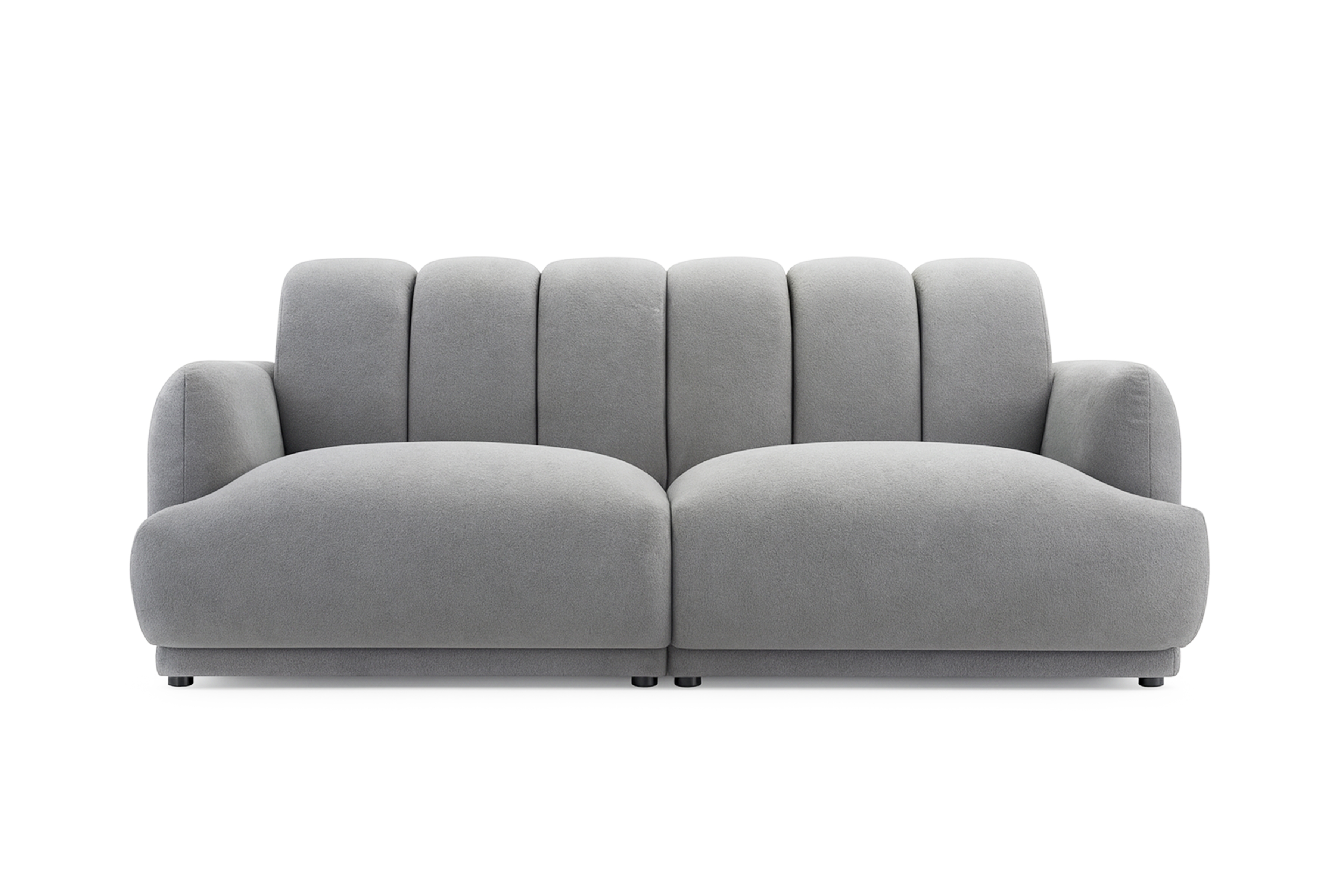 Pohovka Melvo - sivá buklé Gerra 65 Pohovka Melvo do obývacej izby - šedá boucle Gerra 65