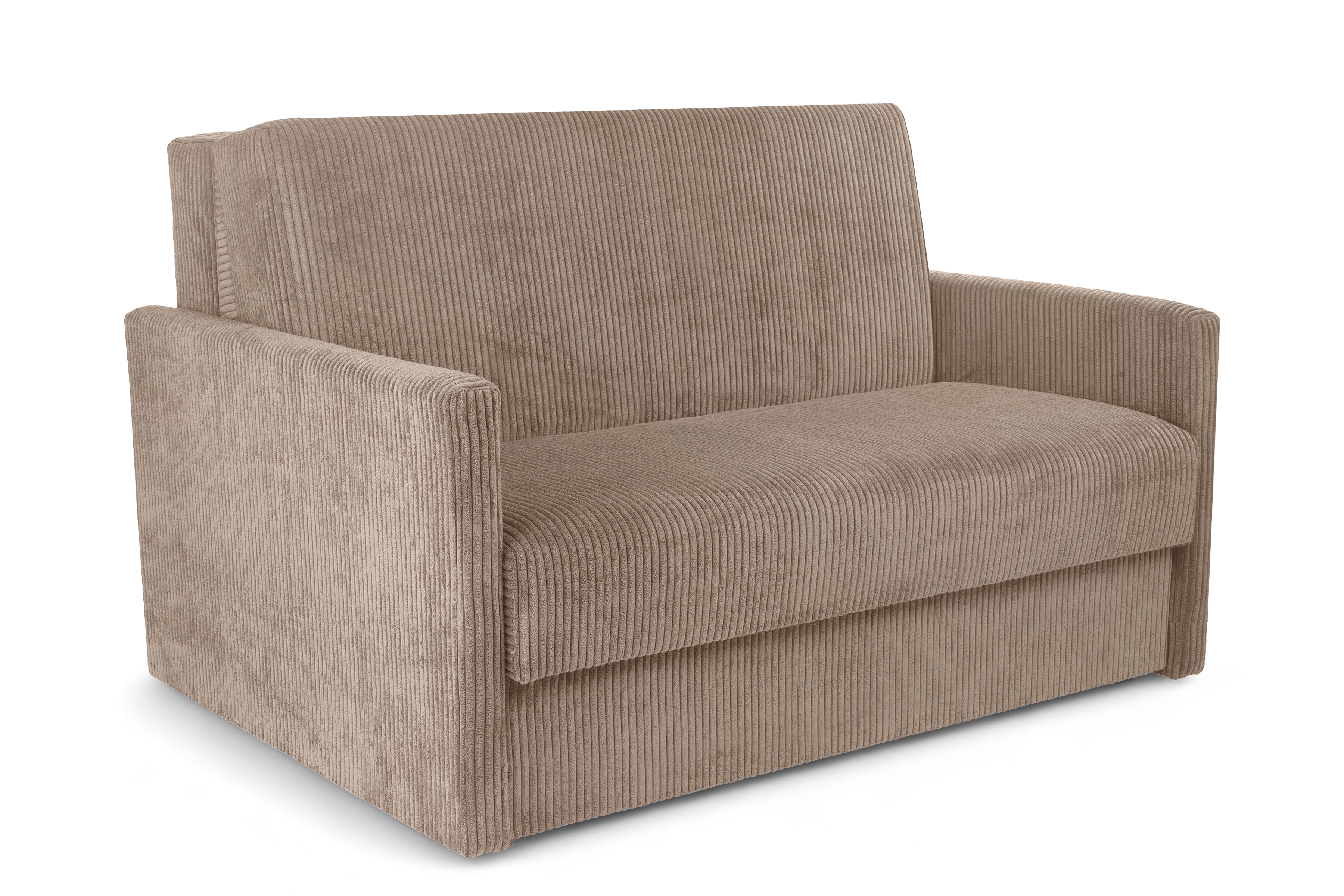 Rozkládací pohovka Jolka 120 - béžový manšestr Lincoln 17 Pohovka rozkladana Amerykanka Jolka 120 - béžová manšestr Lincoln 17