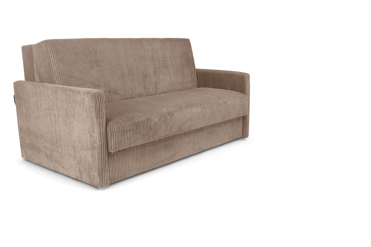 Rozkládací pohovka Jolka 155 - béžový manšestr Lincoln 17 Pohovka rozkladana Amerykanka Jolka 155 - béžová manšestr Lincoln 17