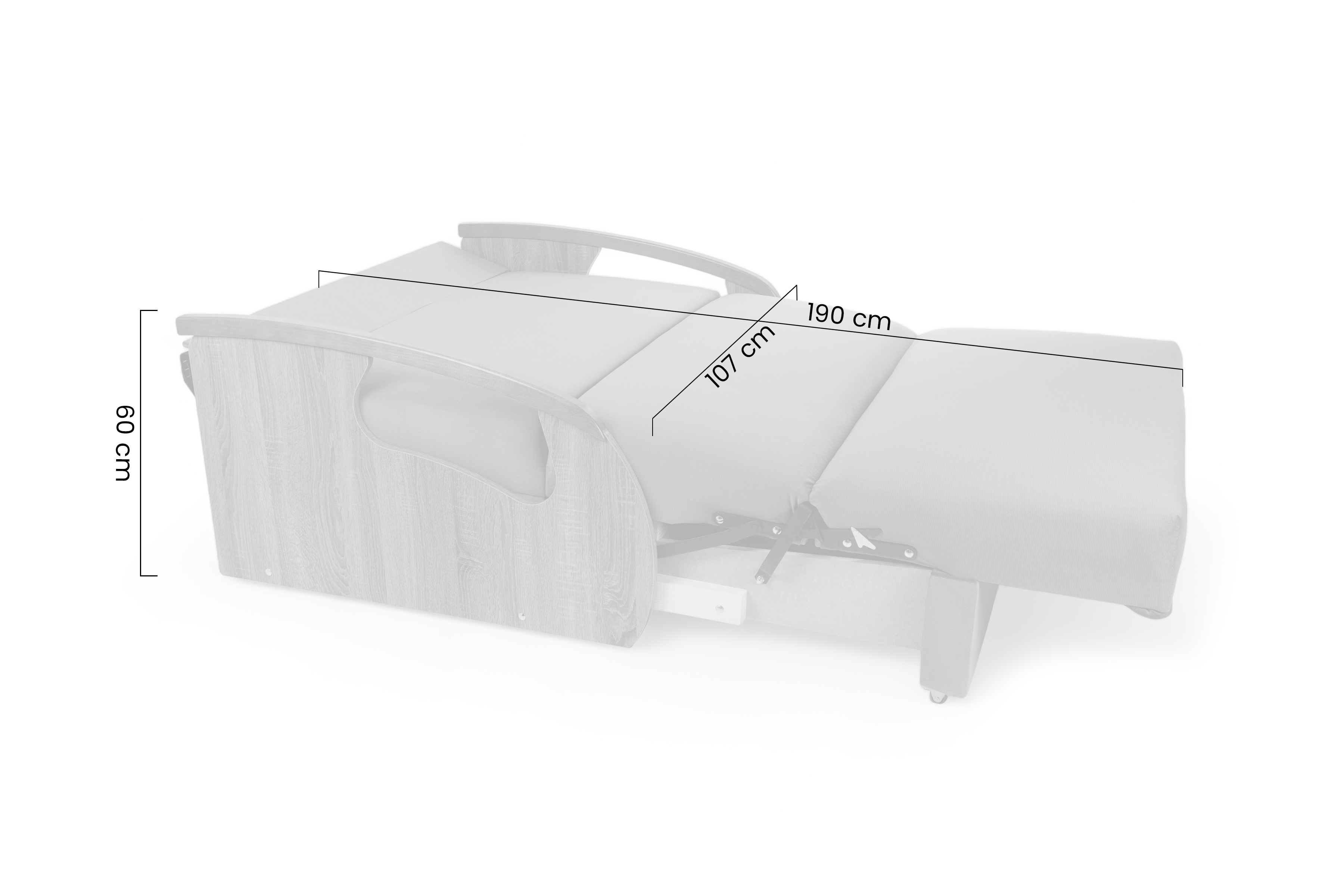 Rozkládací pohovka s úložným prostorem Sonia II  Pohovka rozkladana Amerykanka s úložným prostorem Sonia II 