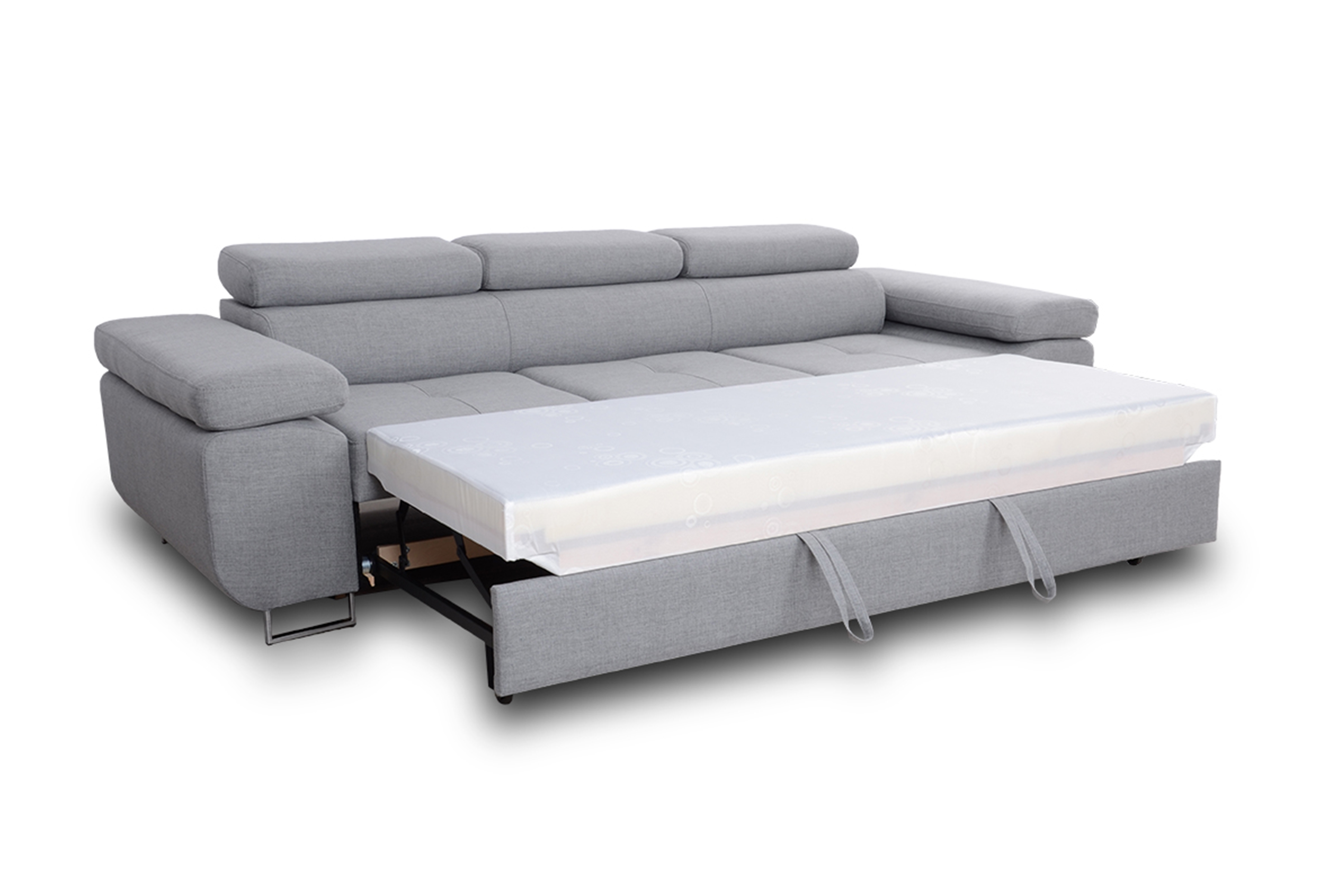 Rozkladacia trojpohovka Annabelle - chrómové nožičky Pohovka rozkladana do obývacej izby Annabelle