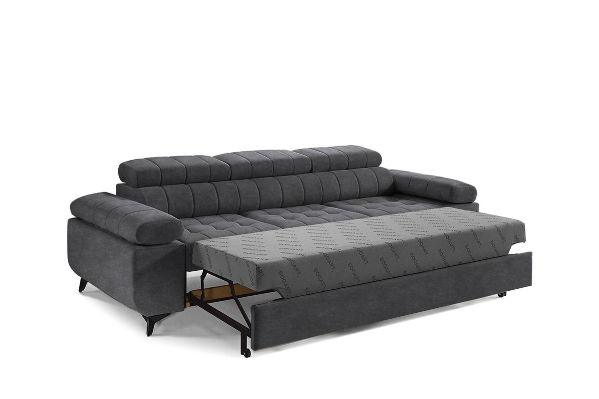 Rozkladacia pohovka Dragonis - grafitový ľahkočistiaci velúr Zetta 305 Pohovka rozkladana do obývacej izby Dragonis - Grafitový welwet ľahkočistiaci Zetta 305