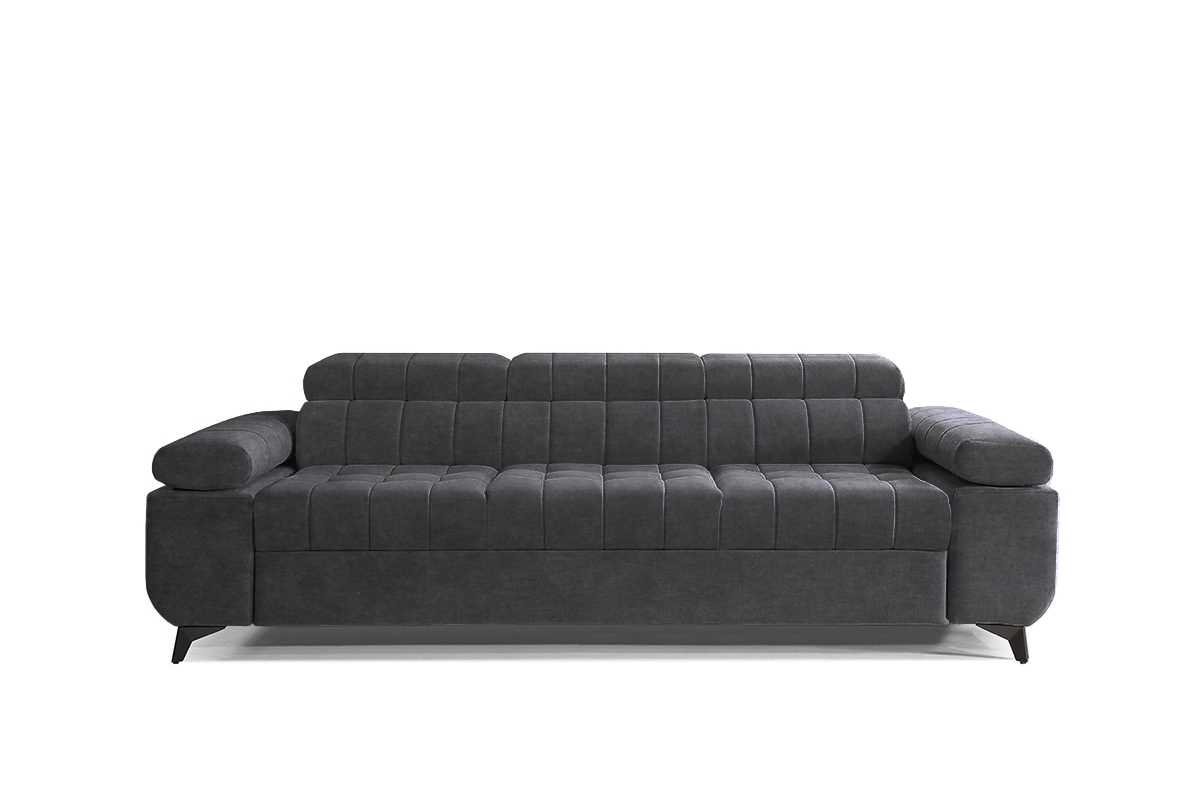 Rozkladacia pohovka Dragonis - grafitový ľahkočistiaci velúr Zetta 305 Pohovka rozkladana do obývacej izby Dragonis - Grafitový welwet ľahkočistiaci Zetta 305