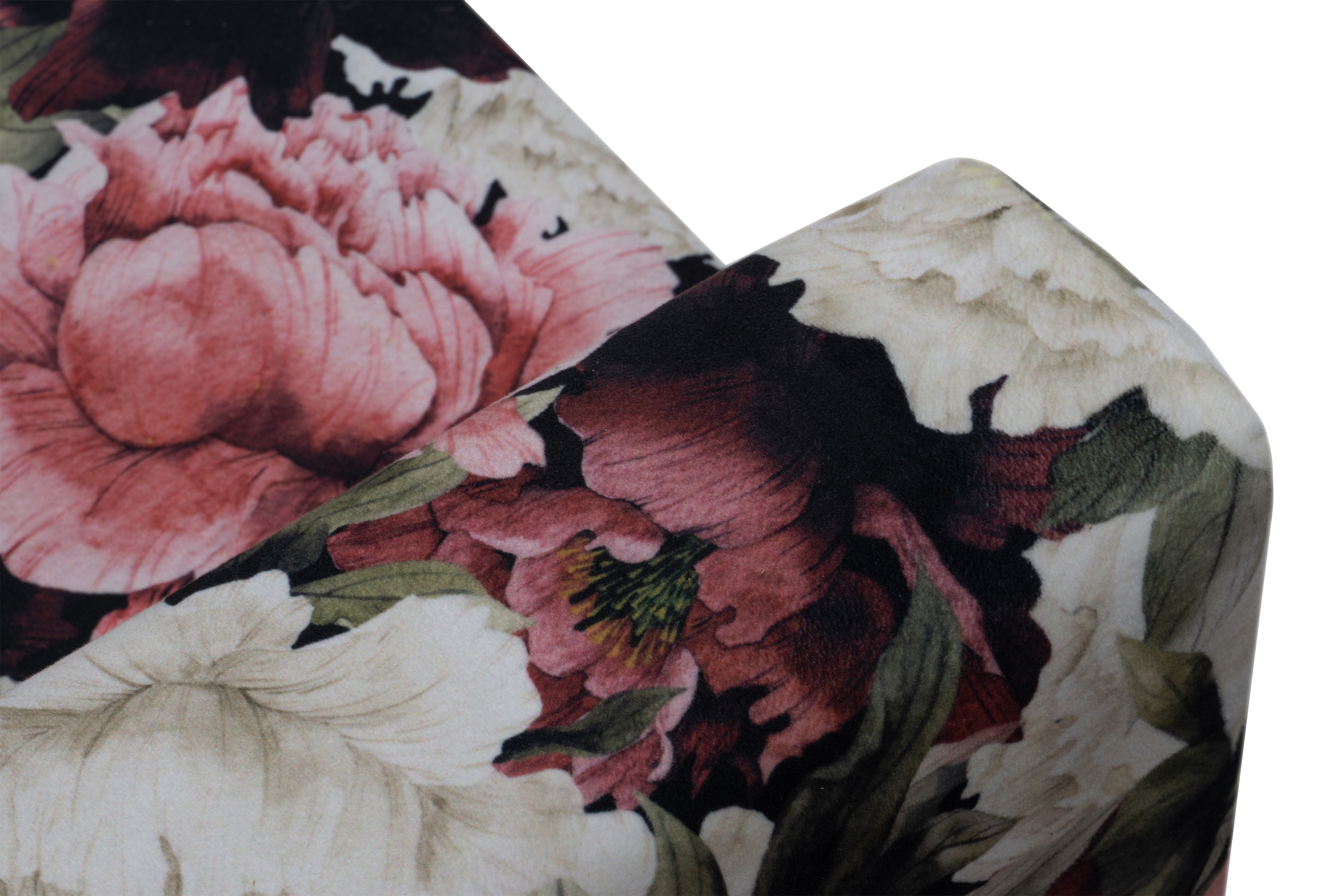 Dvoumístná rozkládací pohovka Anafia - květinový vzor Soft Piwonie 01 Pohovka rozkladana dvoumístná s úložným prostorem Anafia - potahová látka drukowana Soft Piwonie 01