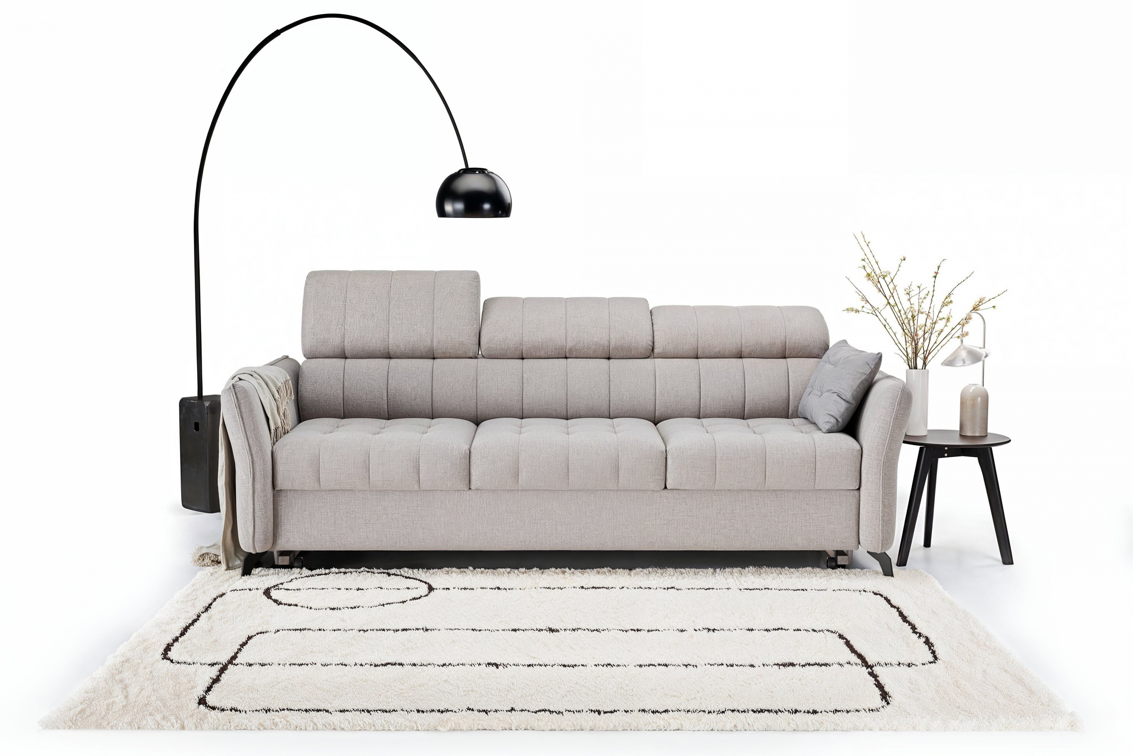 Rozkládací třímístná pohovka Elarias Pohovka třímístná Elarias s funkcí spaní