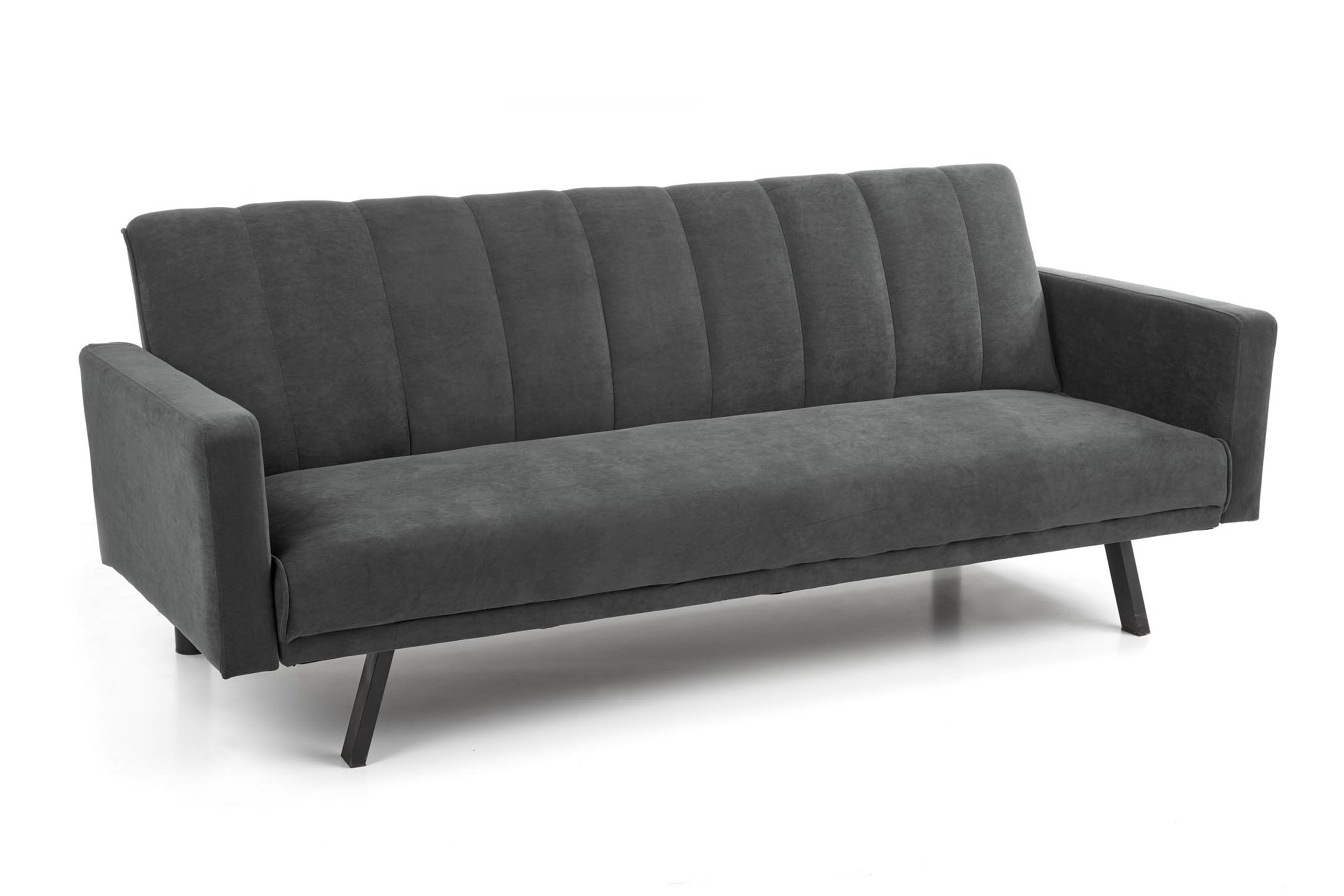 Trojmístná pohovka Hawano - šedý samet Pohovka třímístná Hawano - popelavá samet