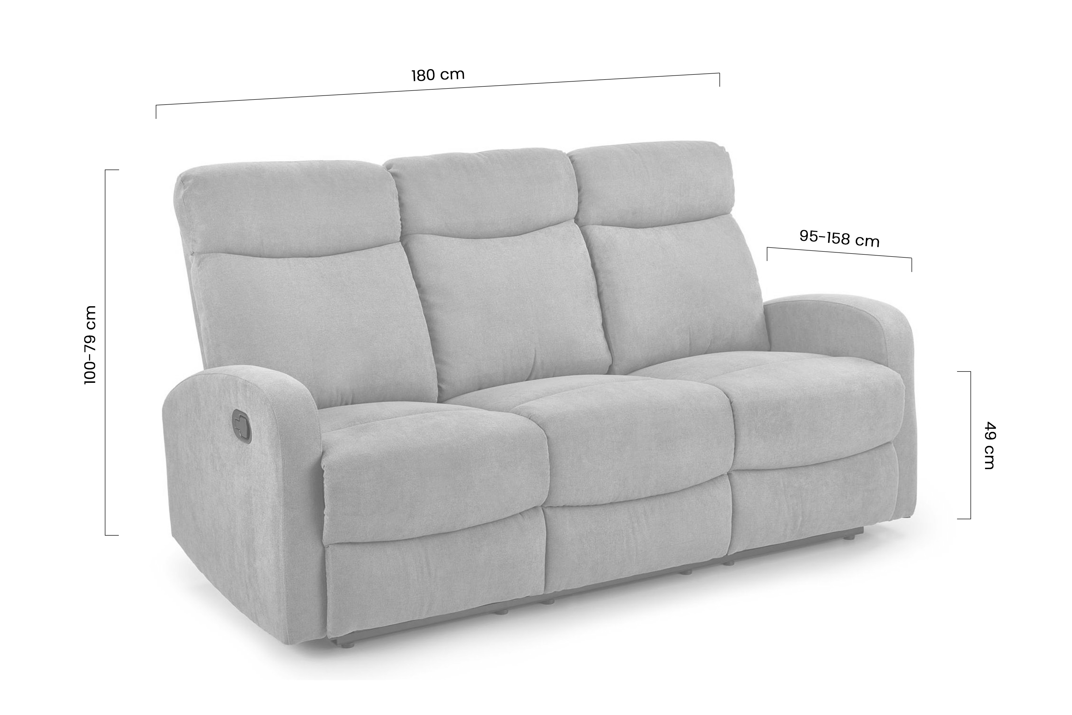 Trojmiestna pohovka Salin 3S - béžová Pohovka trojmiestna Oslo 3S - béžový