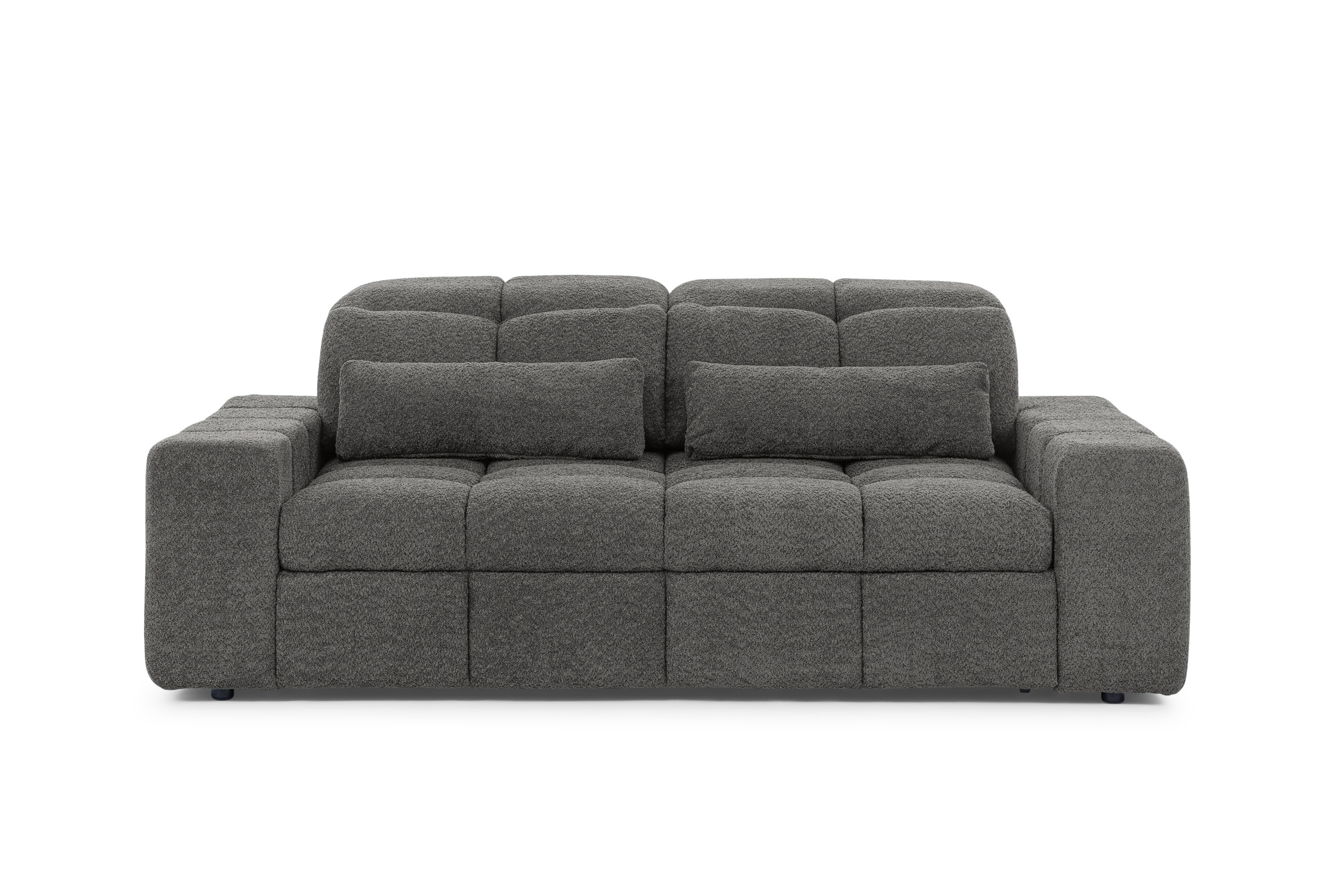 Trojmiestna elektrická pohovka Magnelio III - sivá bouclé Catch Me 25 Pohovka trojmiestna s elektricky výsuvným sedákem Magnelio III - šedá boucel Catch Me 25 