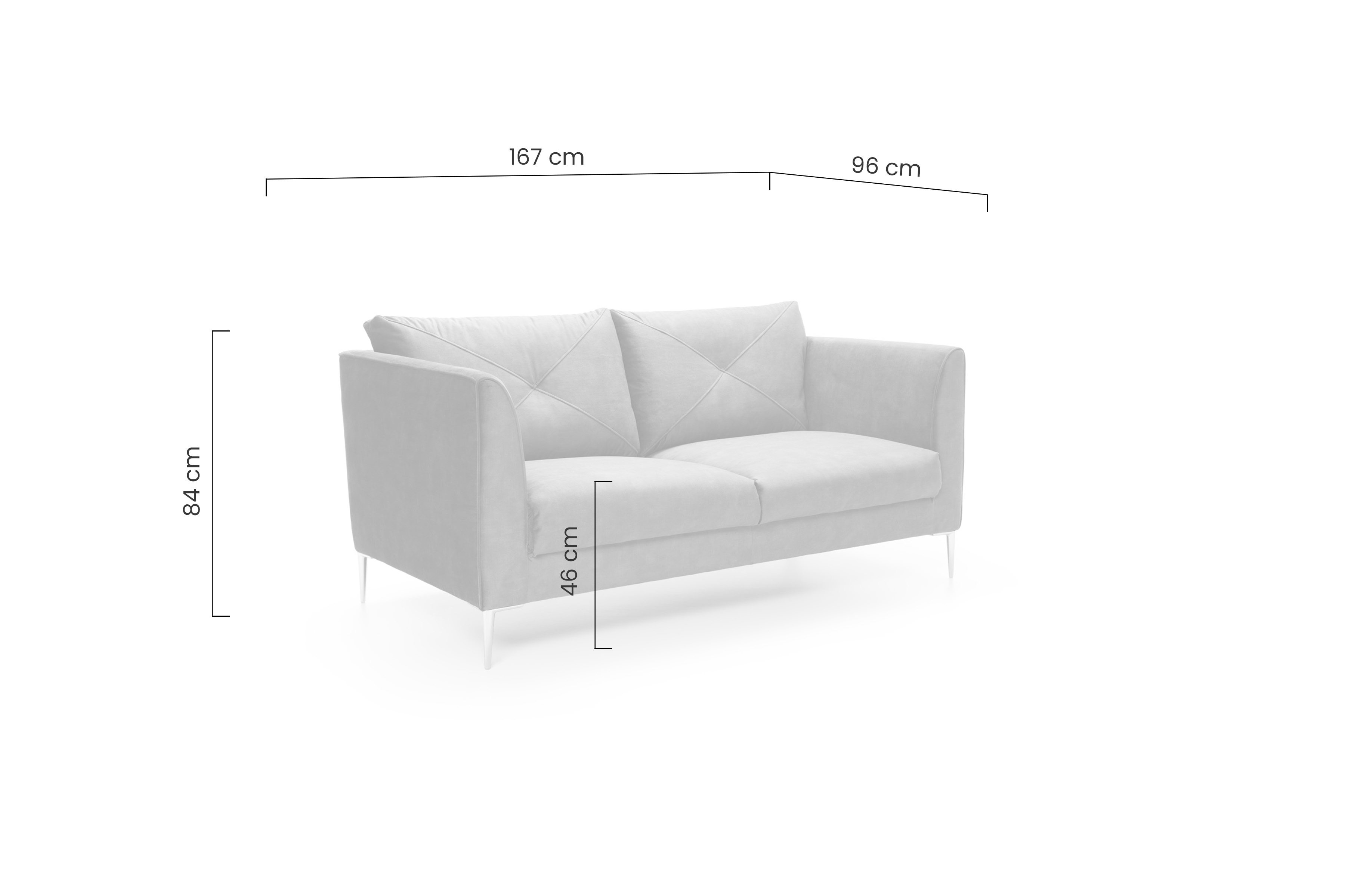 Pohovka pre 2 osoby Farina 2 Pohovka wypoczynkowa Farina pre 2 osoby