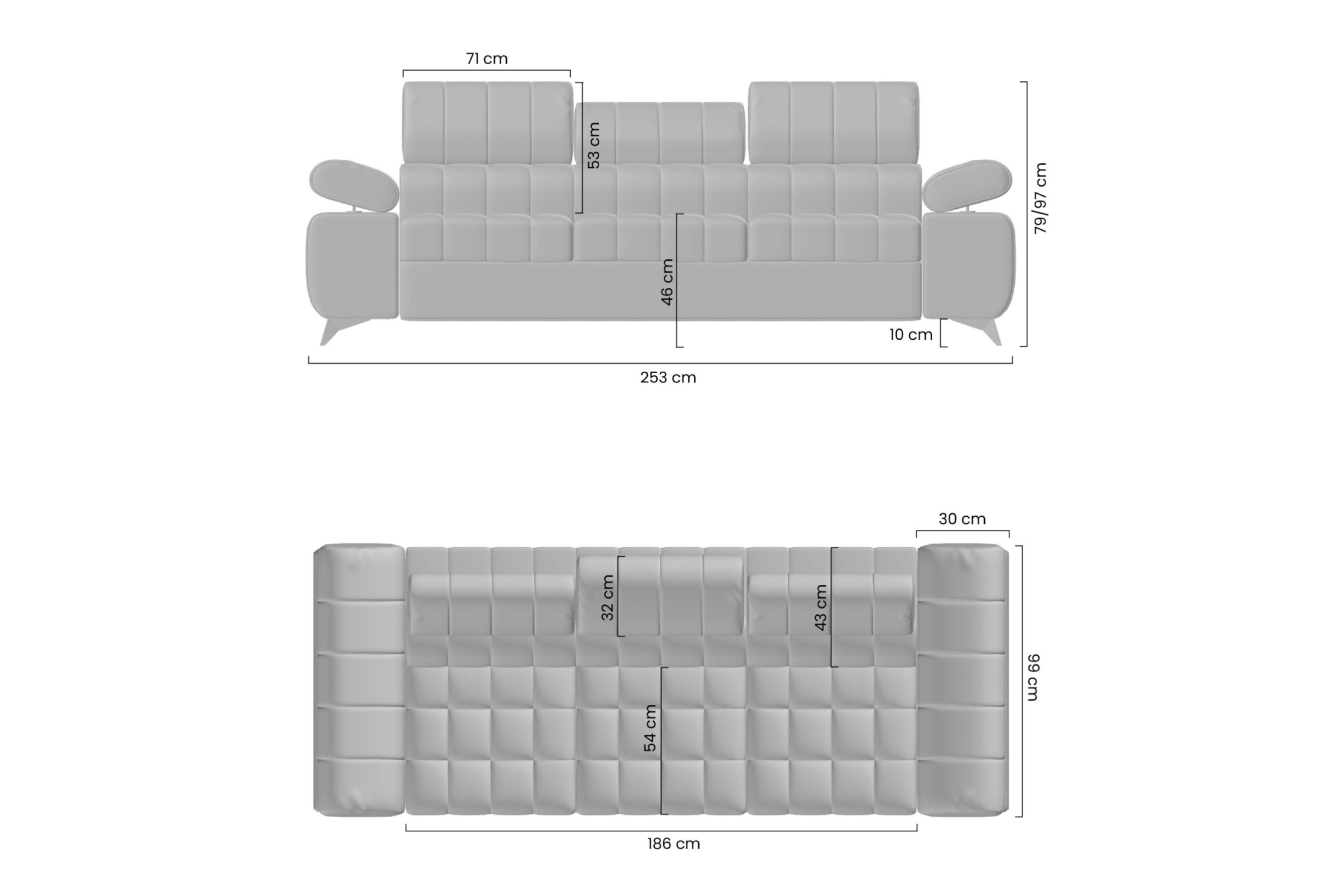 Pohovka s funkciou spania Dragonis - béžová látka Maya 01 Pohovka s funkciou spánku Dragonis - Béžová látka ľahkočistiaca Maya 01