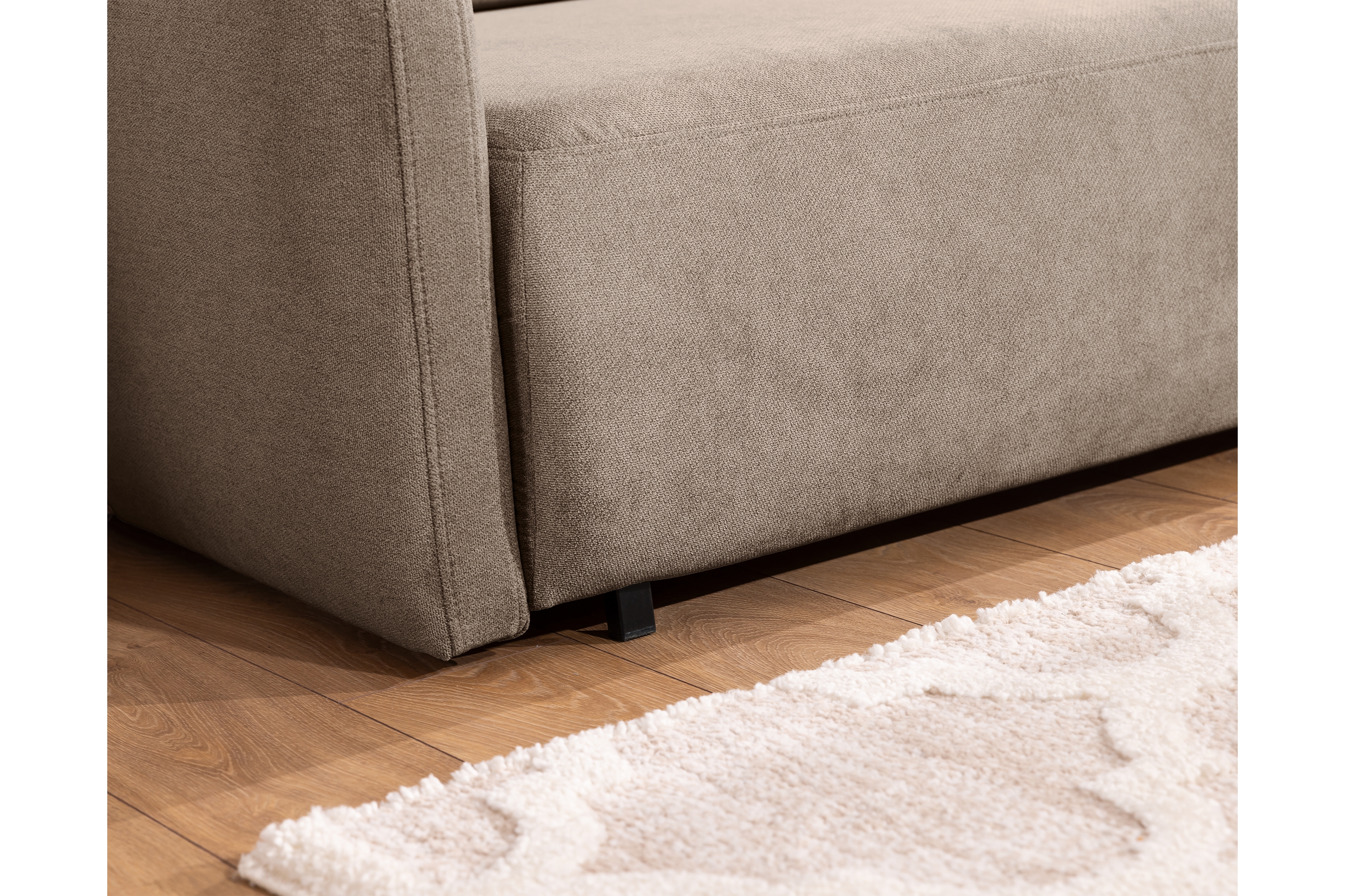 Pohovka Zeldia 135 s funkciou spánku - Hnedý šenil hydrofobowy Spring 1110 Pohovka Zeldia 110 s funkciou spania - Hnedý šenil hydrofobowy Spring 1110