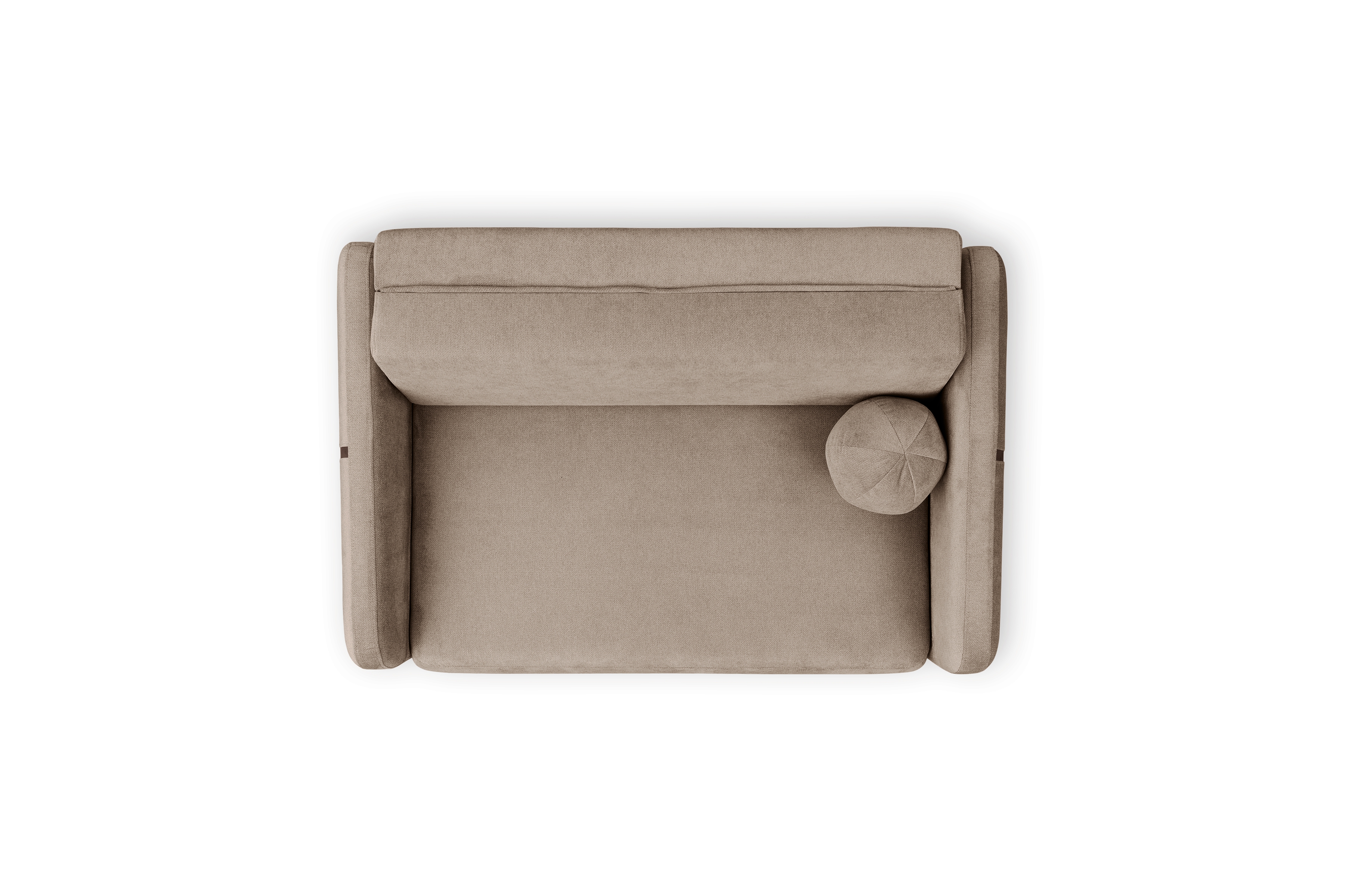 Pohovka Zeldia 135 s funkciou spánku - Hnedý šenil hydrofobowy Spring 1110 Pohovka Zeldia 110 s funkciou spania - Hnedý šenil hydrofobowy Spring 1110