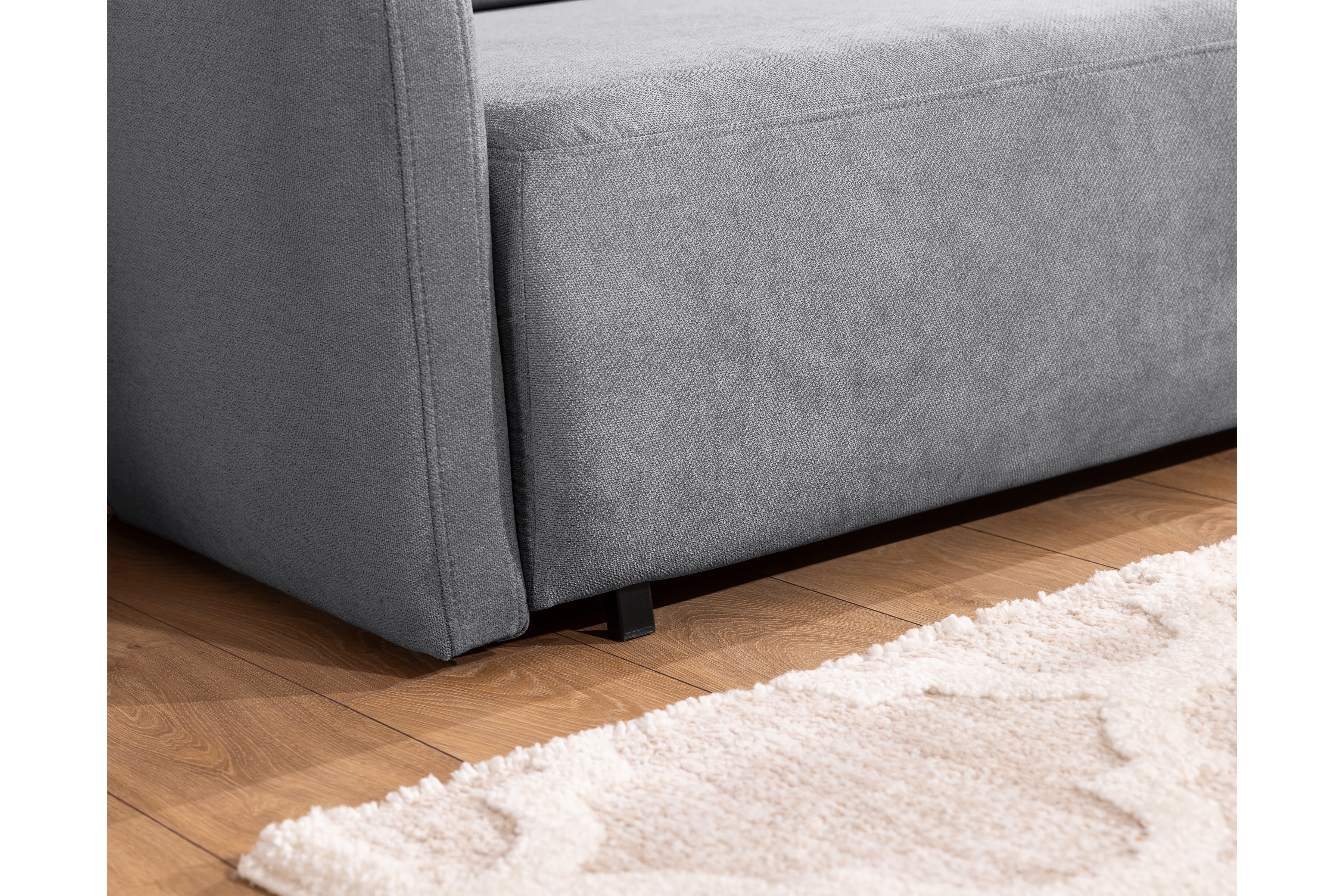 Pohovka Zeldia 135 rozkládací - šedá šenil hydrofobní  Spring 1102 Pohovka Zeldia 110 rozkládací - šedá šenil hydrofobní  Spring 1102