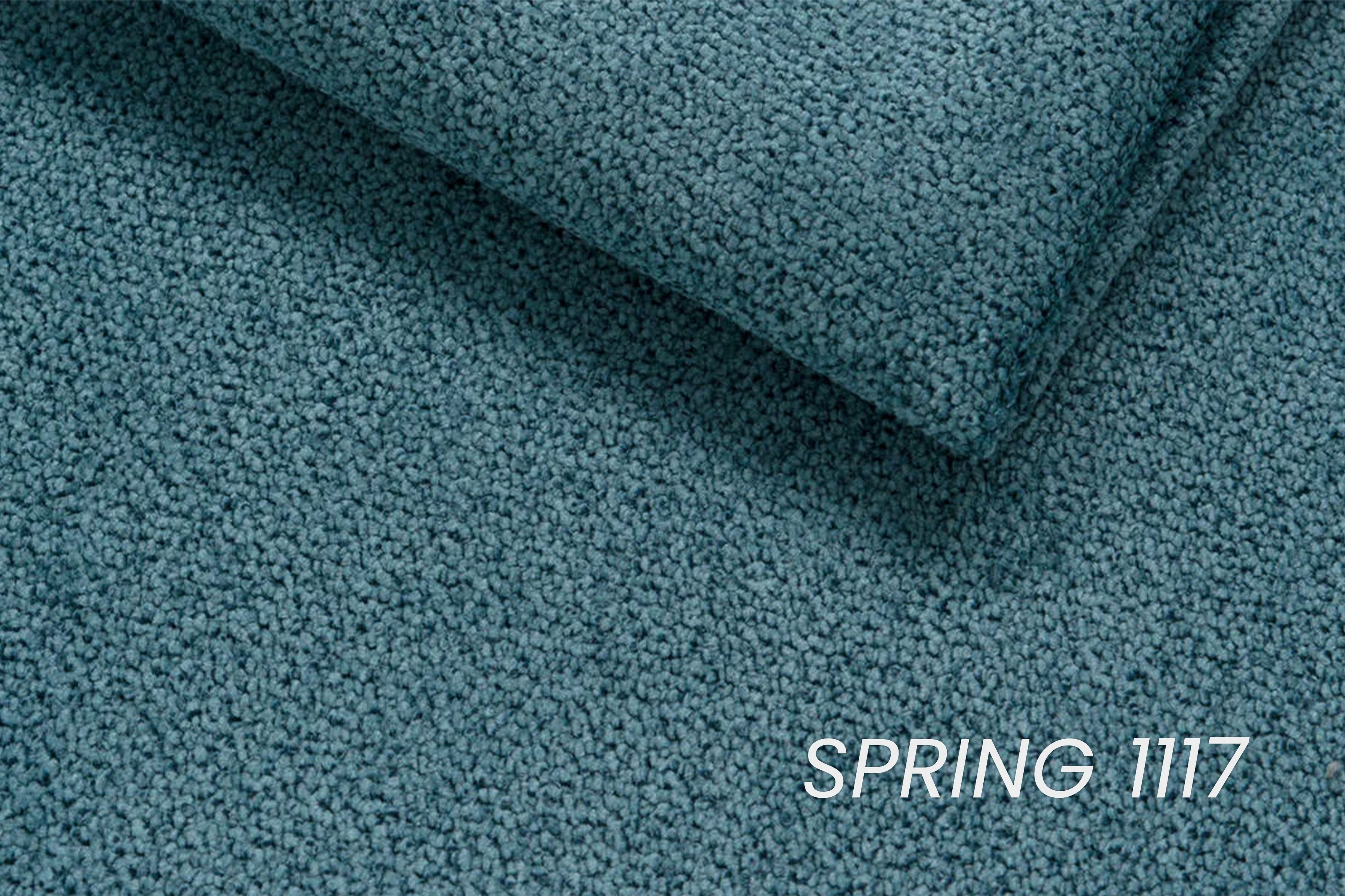 Pohovka Zeldia 155 s funkciou spánku - Modrý šenil hydrofobowy Spring 1117 Pohovka Zeldia 130 s funkciou spania - Modrý šenil hydrofobowy Spring 1117