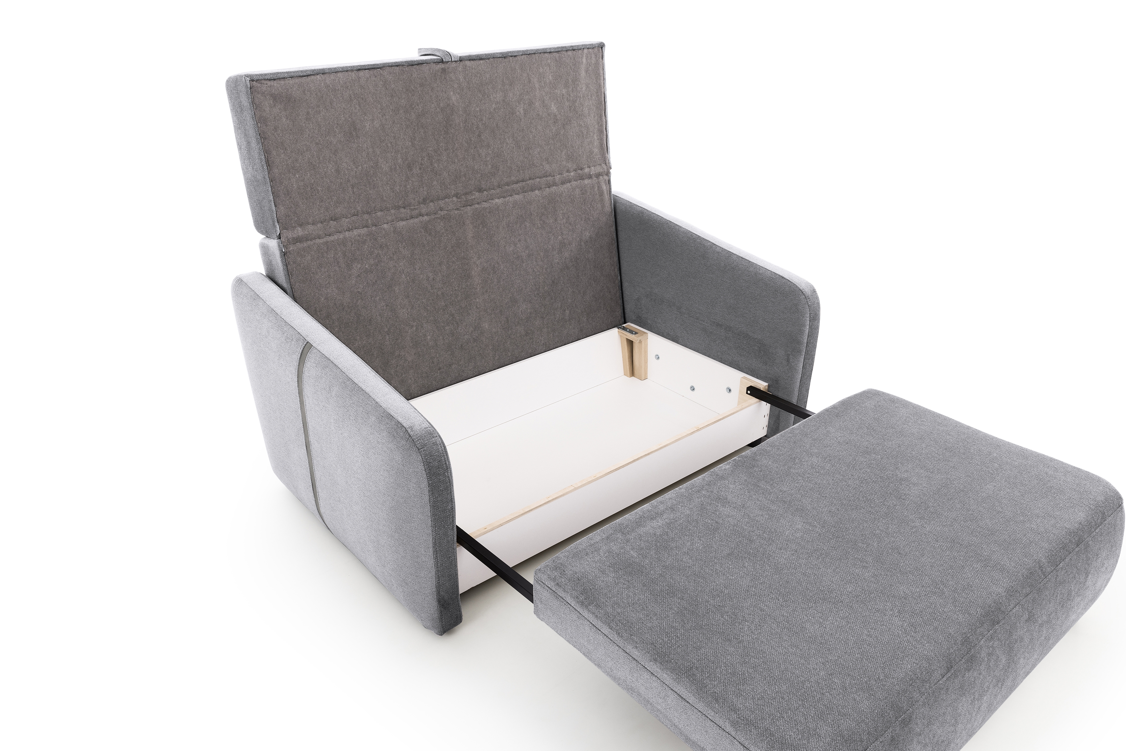 Pohovka Zeldia 155 s funkciou spánku - šedý šenil hydrofobowy Spring 1102 Pohovka Zeldia 130 s funkciou spania - šedý šenil hydrofobowy Spring 1102