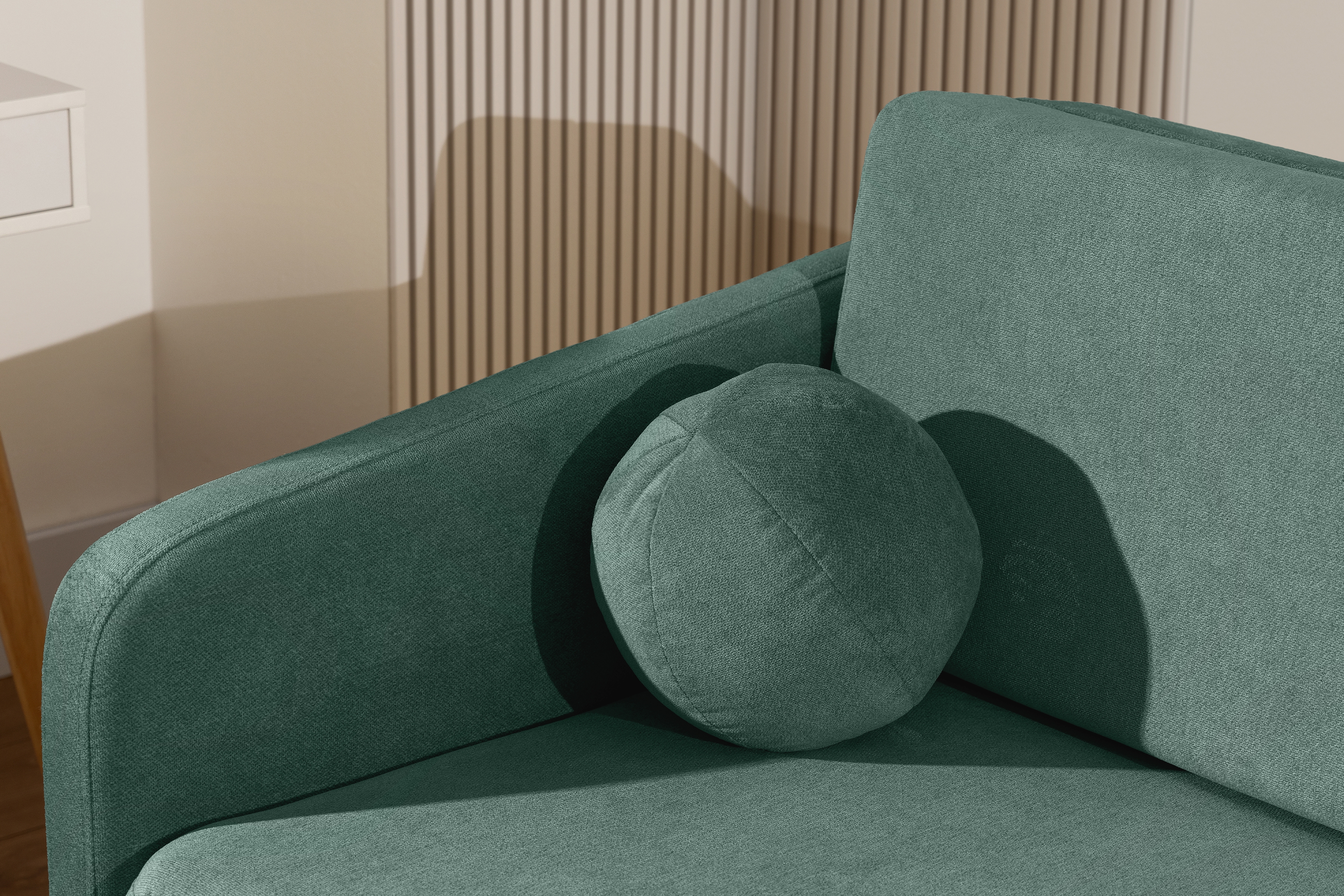 Pohovka Zeldia 155 s funkciou spánku - Zelený šenil hydrofobowy Spring 1116 Pohovka Zeldia 130 s funkciou spania - Zelený šenil hydrofobowy Spring 1116